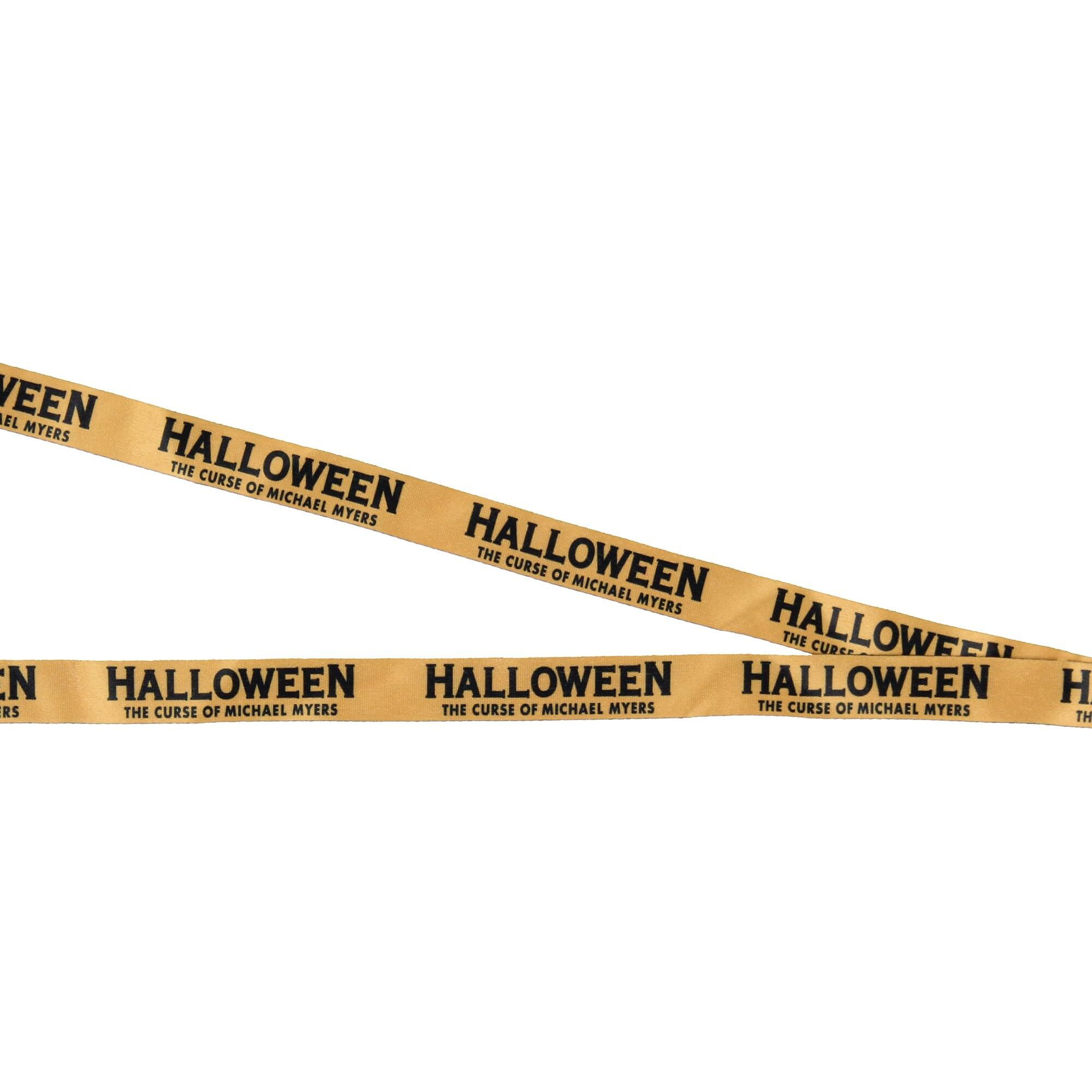 Halloween The Curse Of Michael Myers Lanyard Clear Id Badge Holder W/ 2"" Metal Pendant