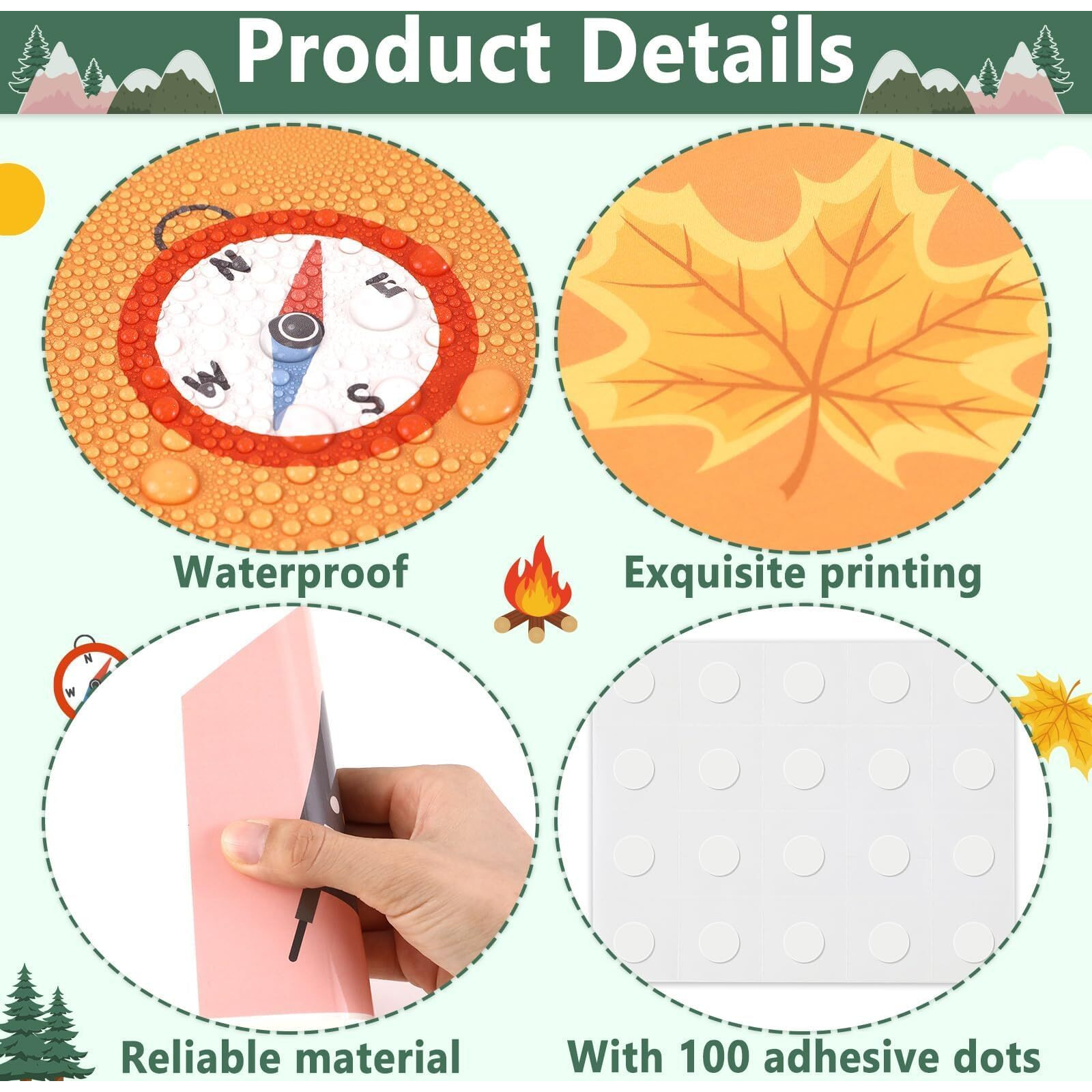 Camping Bulletin Board Set Welcome To Our Camp Summer Classroom Decorations Border Adventure Diy Photo Craft Camper Cutouts For Students School Kindergarten Classroom Office Wall Decor Party Supplies