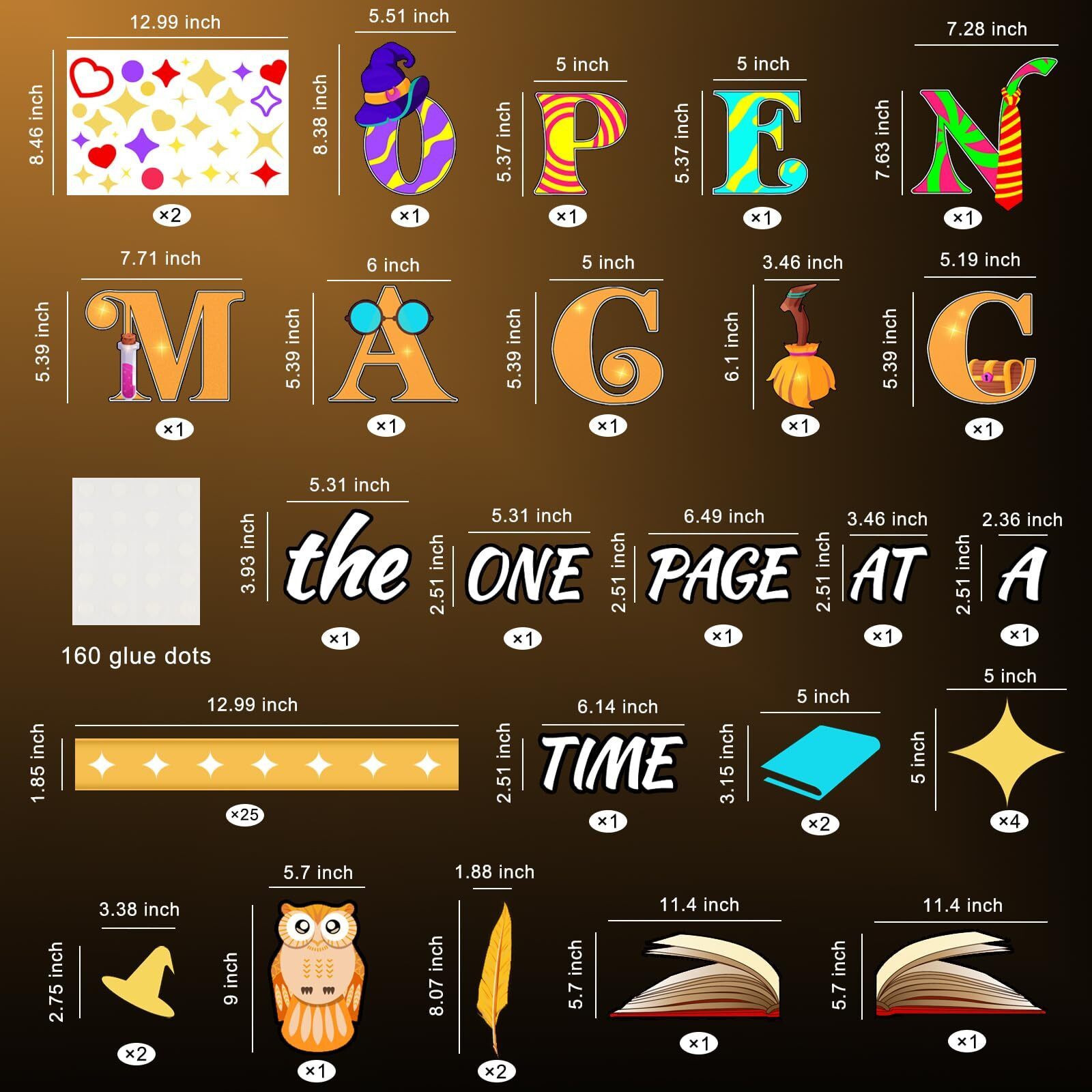 Morenkiss Magic Themed Classroom Bulletin Board Decorations Set Back To School Bulletin Boards Decor Cutouts Classroom Wall Door Decorations For Kindergarten Preschool Elementary Middle School Library