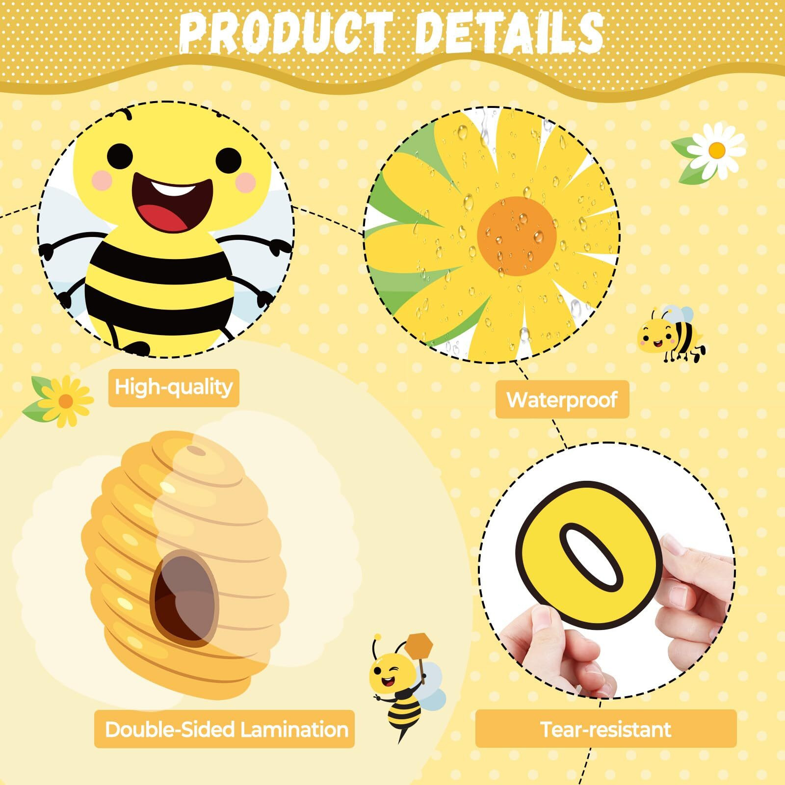 Justforjoyful 77Pcs Bee Bulletin Board Decorations Summer Bee Hive Cutout Classroom Bulletin Board Border Set Decoration Bee Sunflower Cut Outs For Wall Decor Chalkboard Back To School Supplies