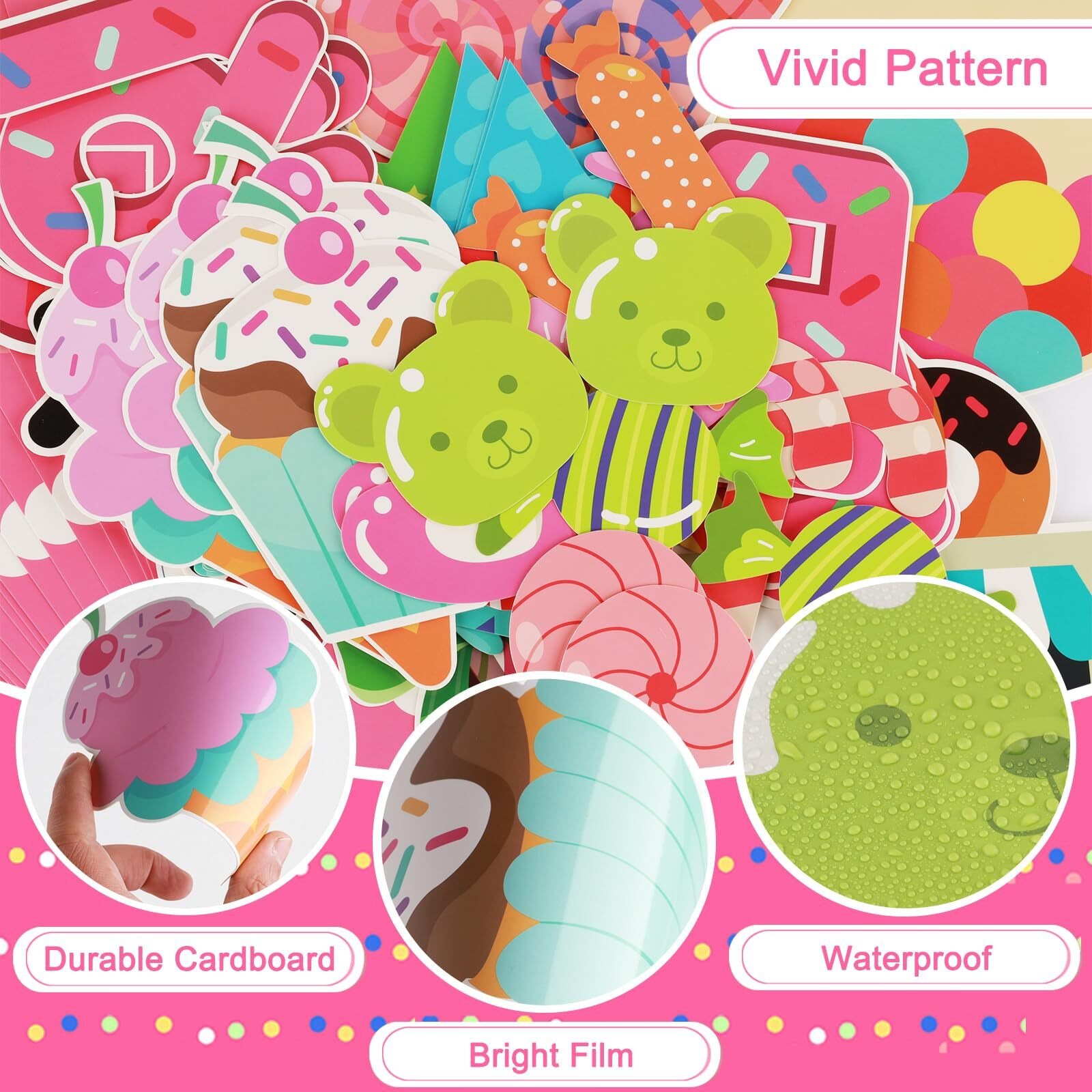 Lionergy Classroom Candy Bulletin Board Decoration Set Sweet Candyland Cutouts Ice Cream Party Decorations Wall Door Decor For Kindergarten Preschool Elementary Middle School - It Will Be A Sweet Year
