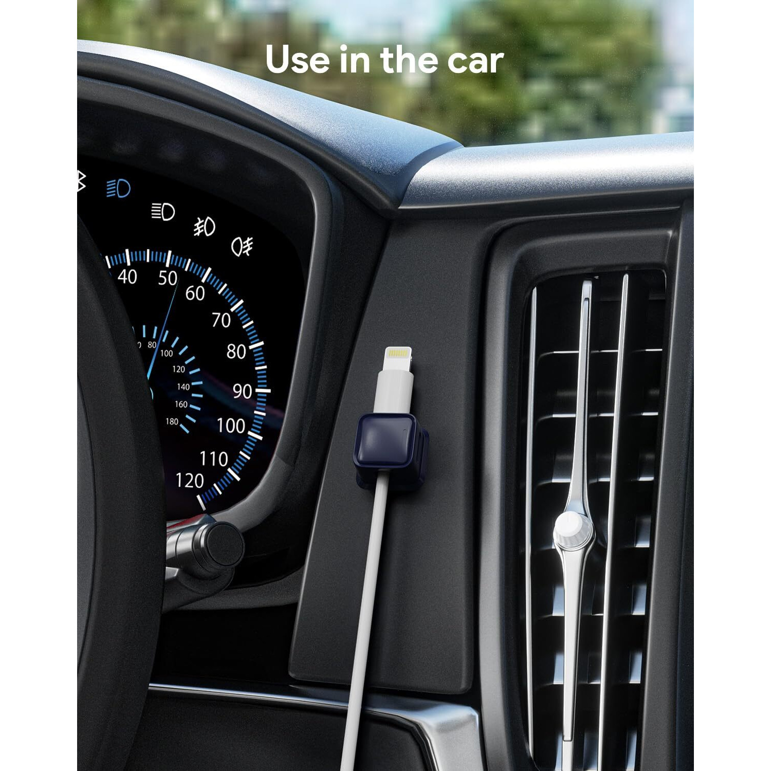 8 Pack Magnetic Cord Organizer  Easy Secure Adhesive Cable Management  Wire Holder Keeper Organizer Management  Hide Or Organize Phone Usb Charger Cable For Home Office Car Desk Nightstand-Dark Blue