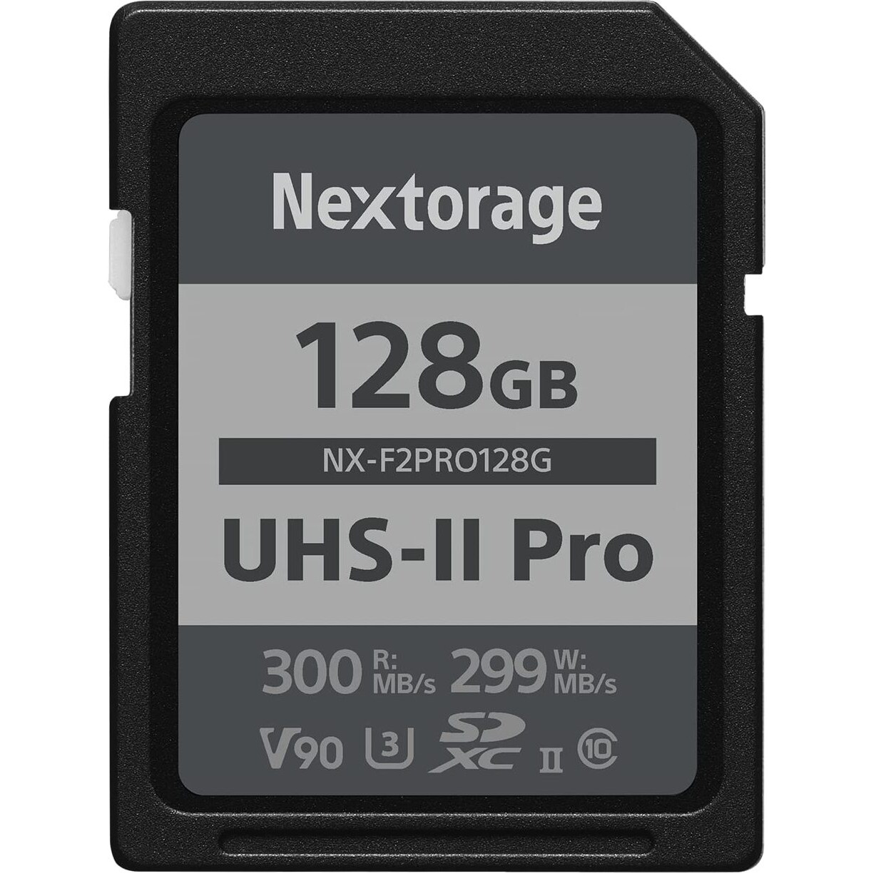Nextorage Ultra Fast V90 Uhs-Ii Sd Card Pro 128Gb Max Write Speed 299Mb/S Max Read 300Mb/S (Sdxc Uhs2 Memory Card Nx-F2Pro)