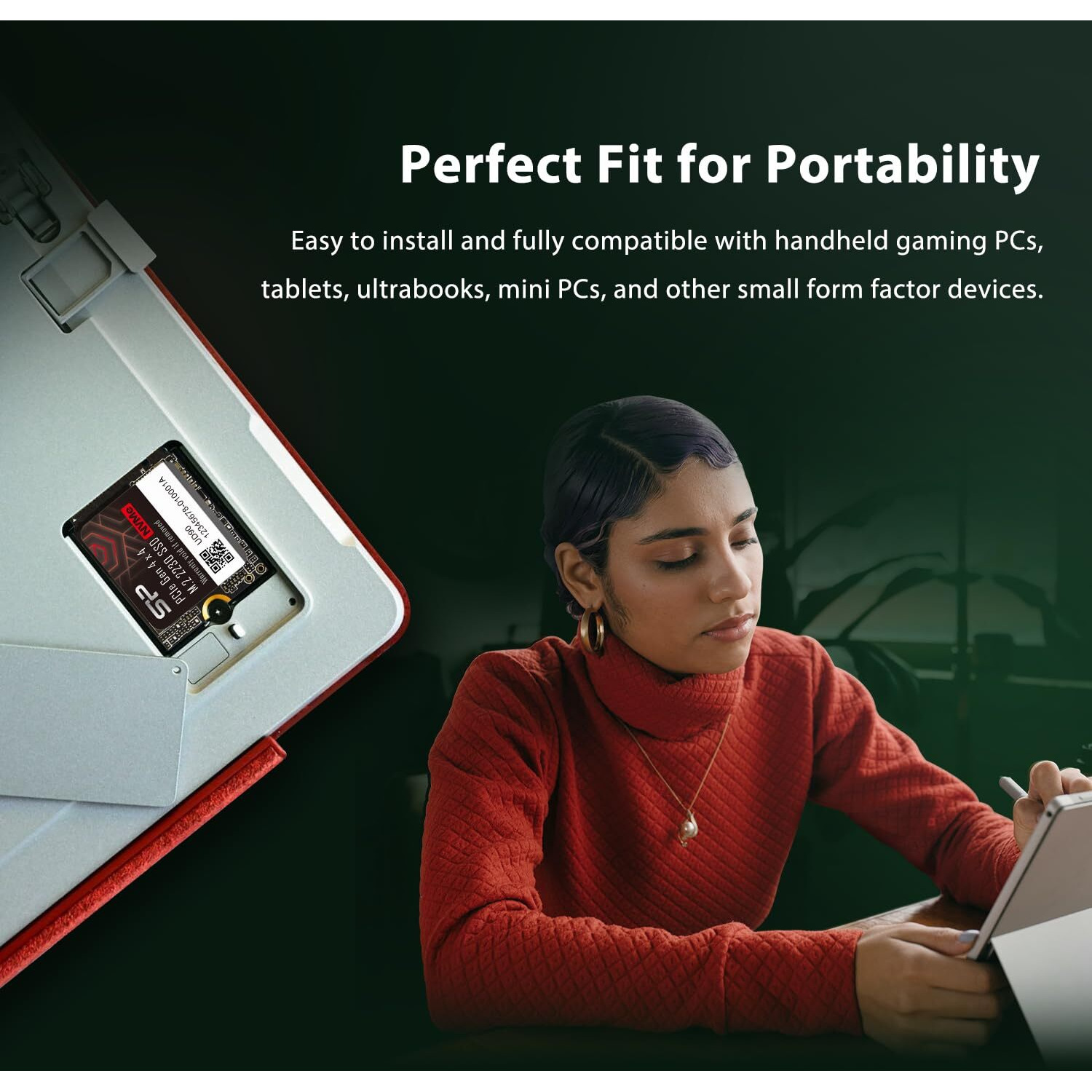 Silicon Power 2Tb Ud90 2230 Nvme 4.0 Gen4 Pcie M.2 Ssd R/W Up To 5 000/3 200Mb/S Solid State Drive Compatible With Steam Deck (Su02Kgbp44Ud9007Mm)