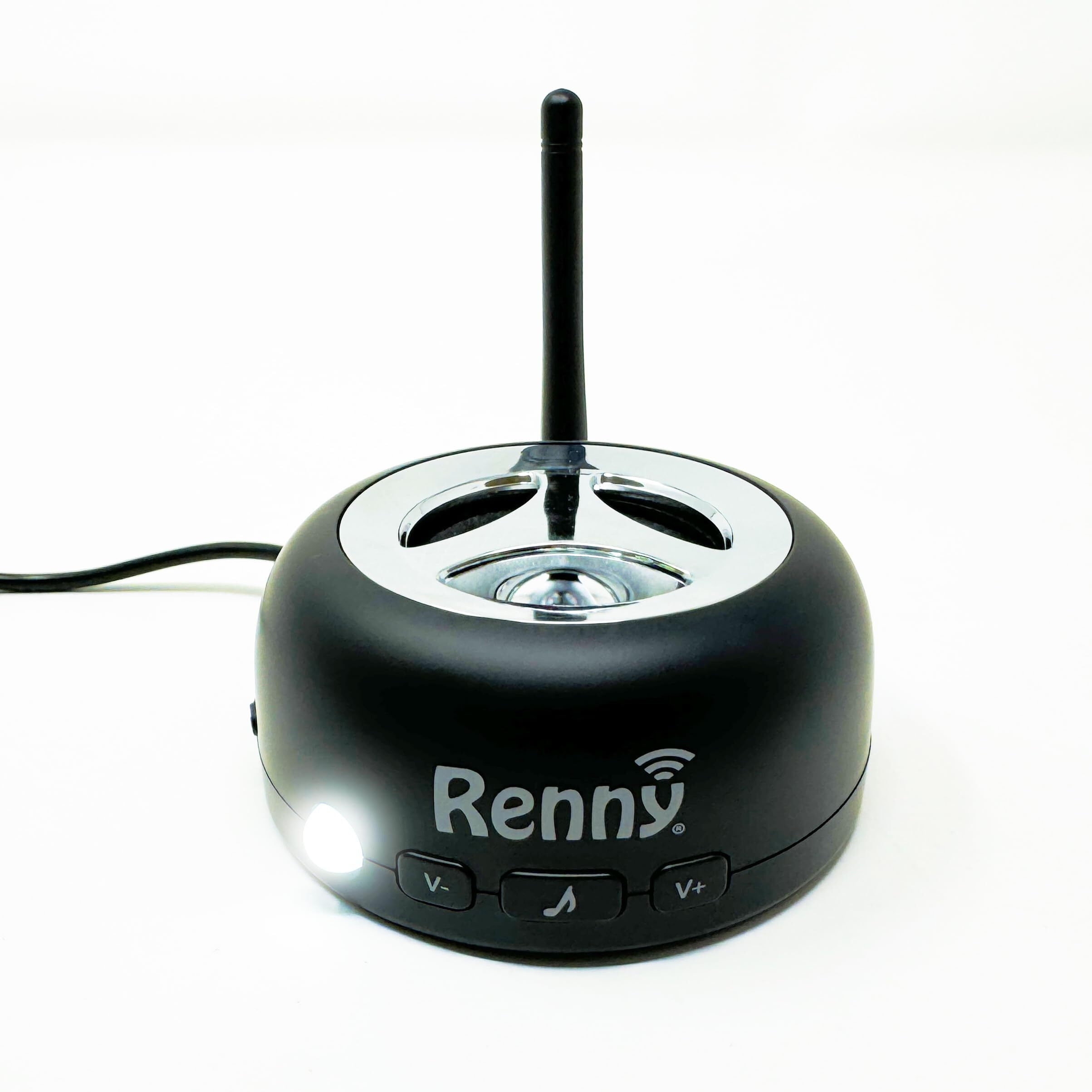 Renny - The Loud Cell Phone Ringer  Amplifier & Flasher For The Hearing Impaired (117Db) | Auto-Connects Wirelessly Via Bluetooth | External Ringtones | Text/Email Notifications | Talking Caller Id