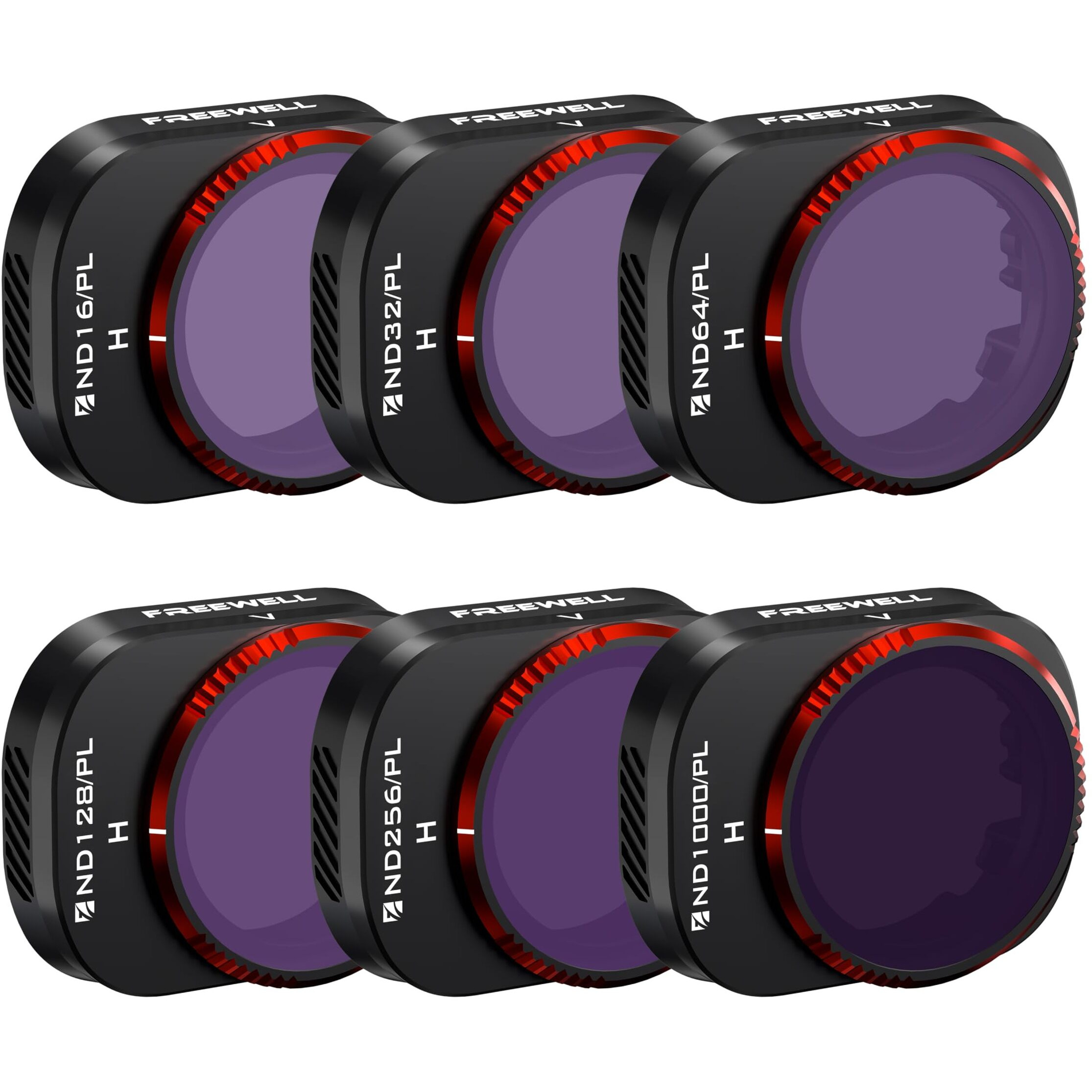 Freewell Bright Day-6Pack Hybrid Nd16/Pl  Nd32/Pl  Nd64/Pl  Nd128/Pl  Nd256/Pl  And Nd1000/Pl Compatible With Mini 4 Pro Vivid Color  Rich Contrast