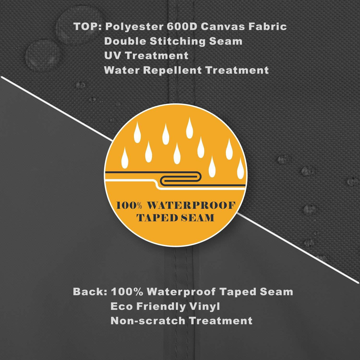 Ultcover Waterproof Outdoor Tv Cover For 66-70 Inch Outside Flat Screen Televisions With Mounts And Stands  Black