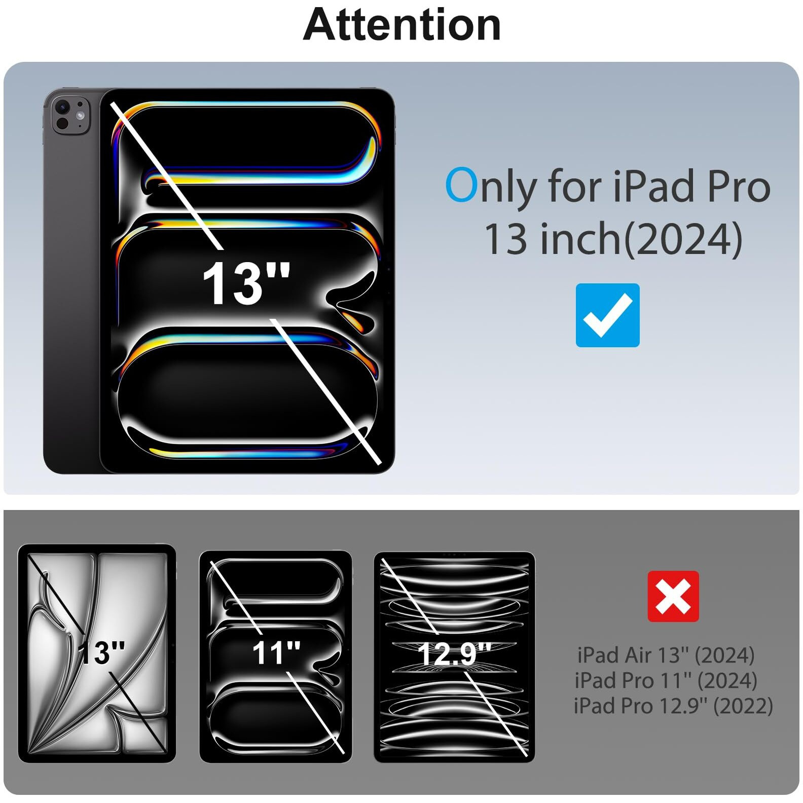 Sparin Screen Protector For Ipad Pro 13 Inch M4 7Th Generation(2024 Released)  2 Pack Hd Clear 9H Tempered Glass Film With Face Id & Apple Pencil Pro Compatible  High Sensitivity Case Friendly