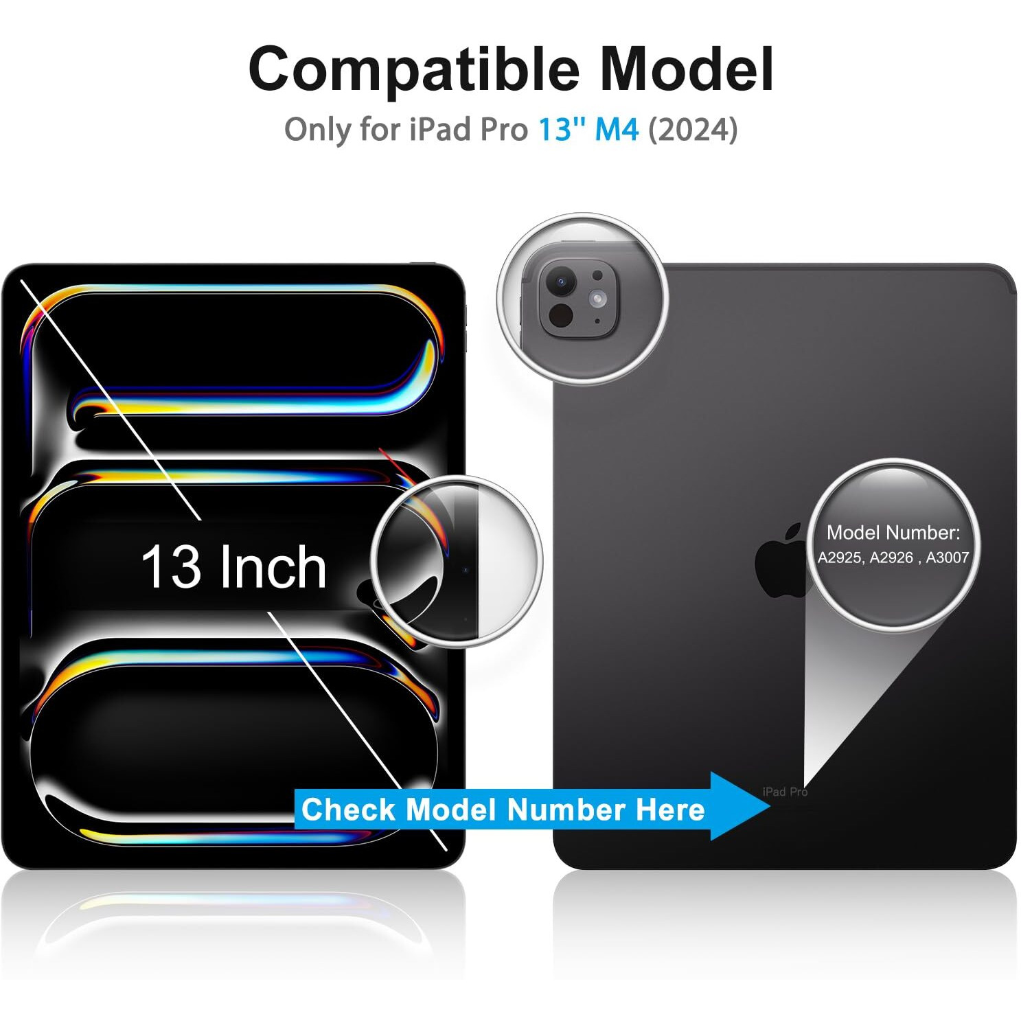 Sparin Screen Protector For Ipad Pro 13 Inch M4 7Th Generation(2024 Released)  2 Pack Hd Clear 9H Tempered Glass Film With Face Id & Apple Pencil Pro Compatible  High Sensitivity Case Friendly