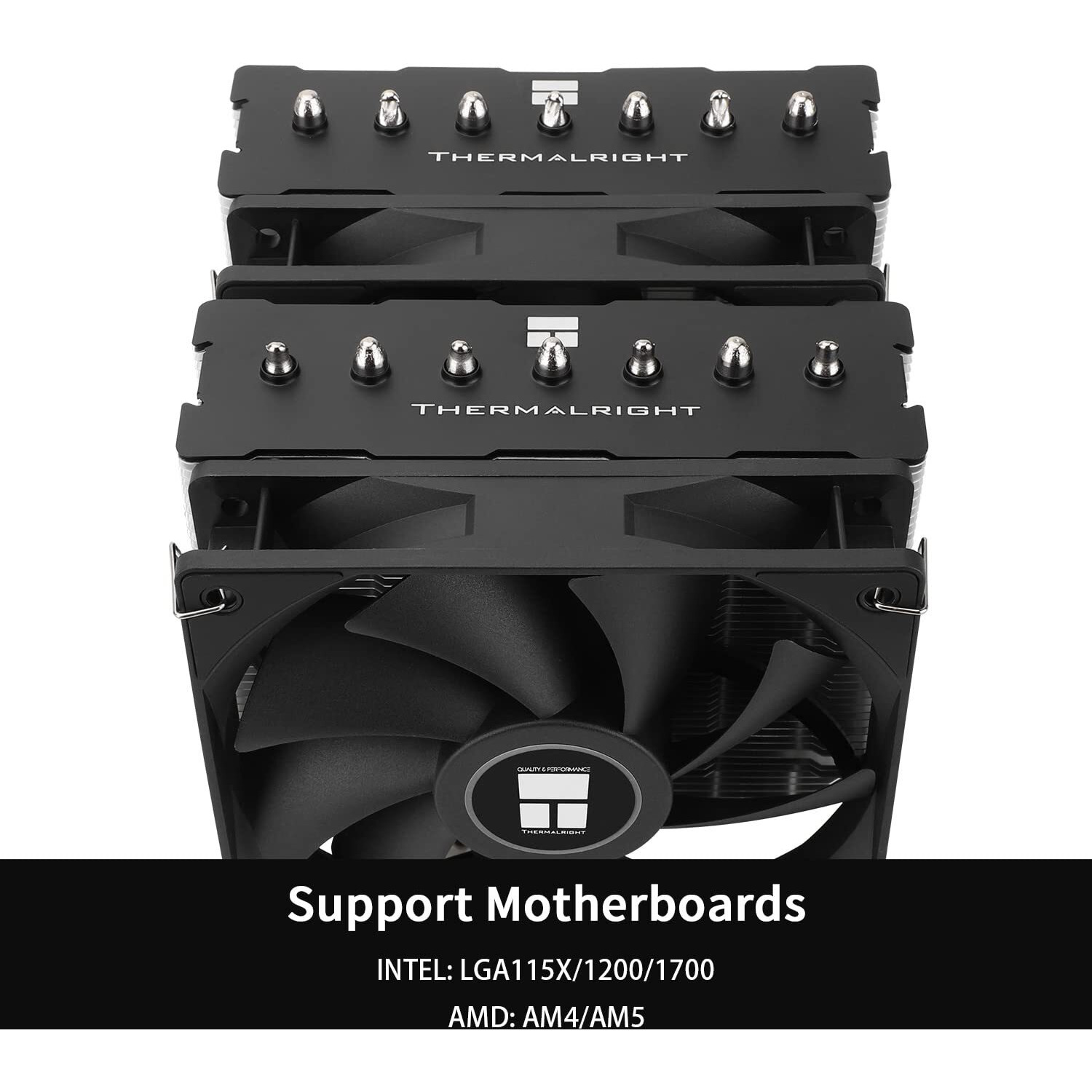 Thermalright Ps120Se Cpu Air Cooler  7 Heat Pipes Cpu Cooler Dual 120Mm Tl-C12B V2 Pwm Fan  Aghp 4.0 Technilogy  S-Fdb Bearing  For Amd Am4 Am5/Intel 1700/1150/1151/1200  Pc Cooler