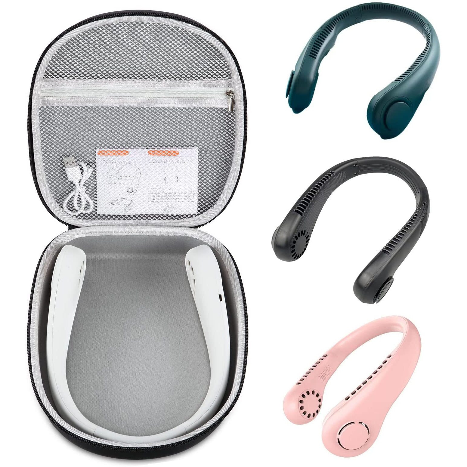 Maitexi Case Compatible With Penkou/For Jisulife/For Frsara/For Civpower/For Asnug/For Dglk Portable Neck Fan .Portable Fan Case.Usb Rechargeable Personal Fan Storage Box(Box Only)