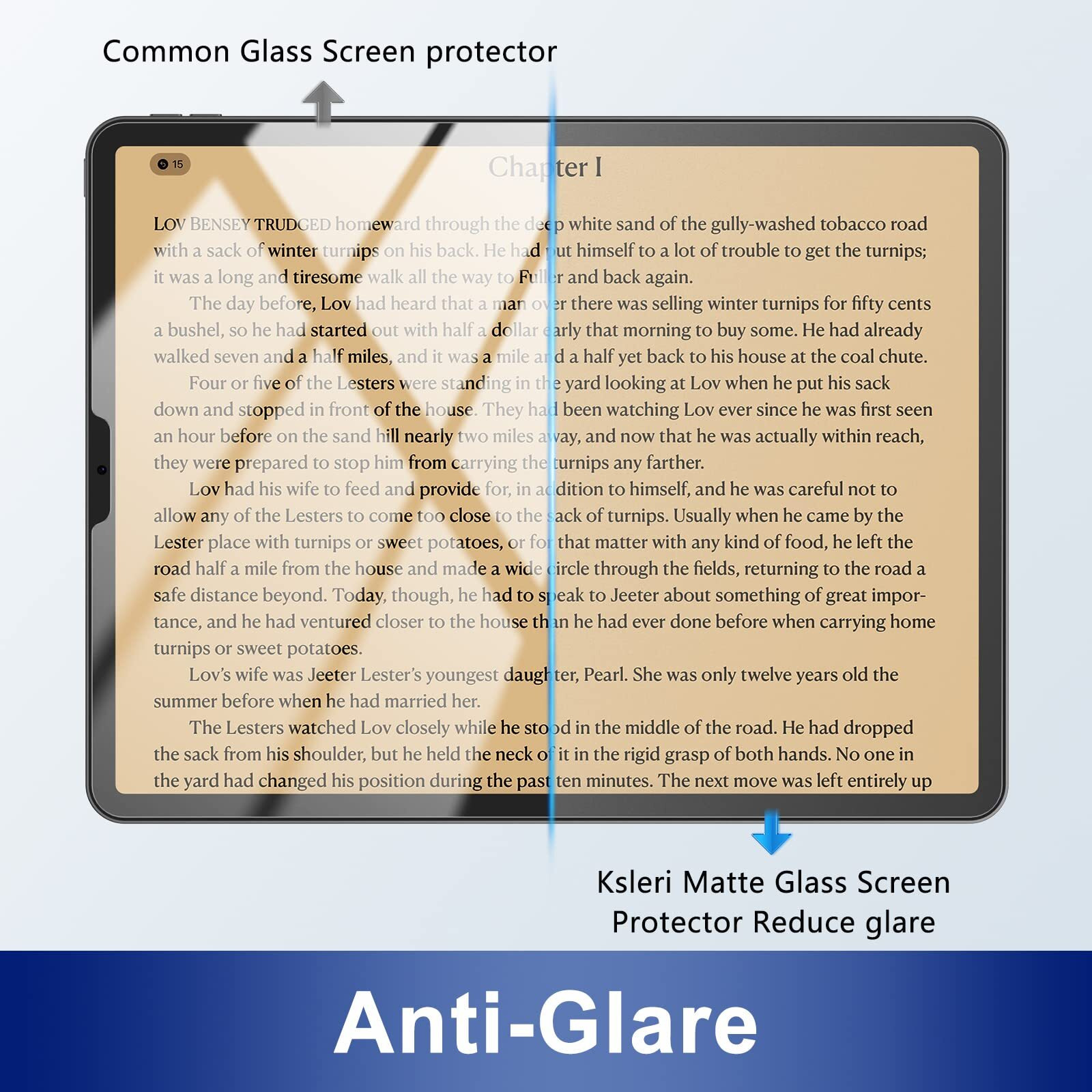 Ksleri [2 Pack Matte Glass Screen Protector For Ipad Air 5/Ipad Air 4Th Generation 10.9 Inch Bubble Free Anti-Glare Anti-Fingerprint Tempered Glass Film With Alignment Frame