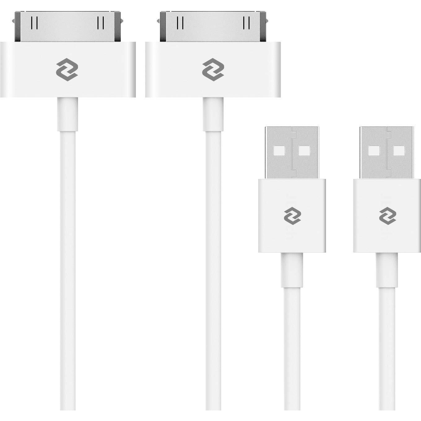 Jetech Usb Sync And Charging Cable Compatible Iphone 4/4S  Iphone 3G/3Gs  Ipad 1/2/3  Ipod  3.3 Feet  2-Pack