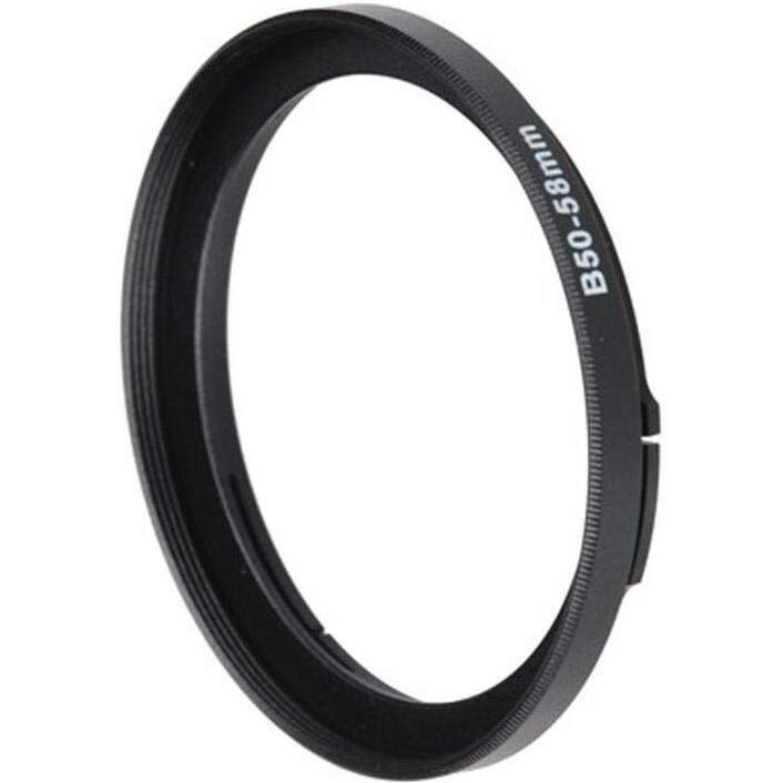 Fotodiox Bayonet 50 B50-58Mm Step Up Filter Adapter Ring For Hasselblad  Anodized Black Metal Filter Adapter Ring
