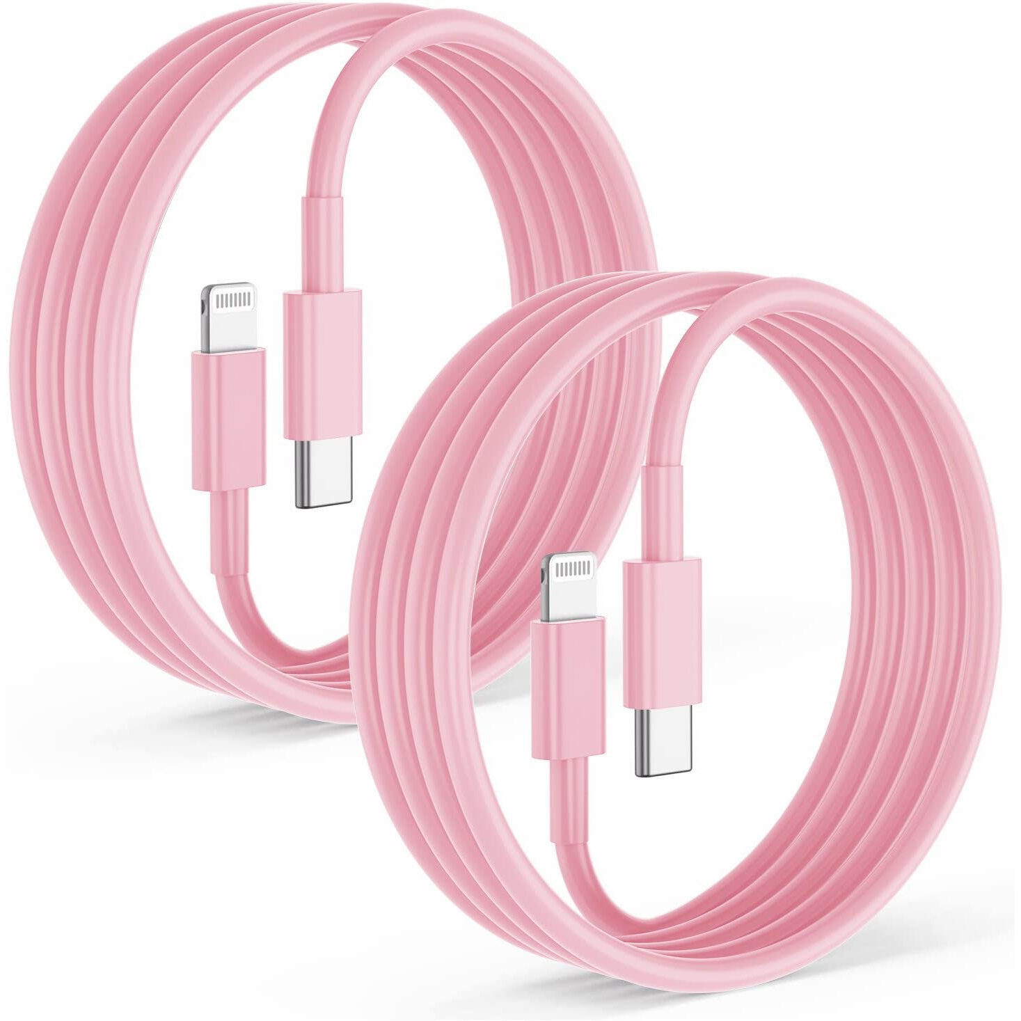 2Pack For Apple Iphone14 Pro Max Fast Charger Cable Pink 6Ft [Apple Mfi Certified]  Usb Type C To Lightning Cable 6 Foot Apple Iphone Charging Cord For Apple Iphone 14 /Iphone13/Iphone12 Pro