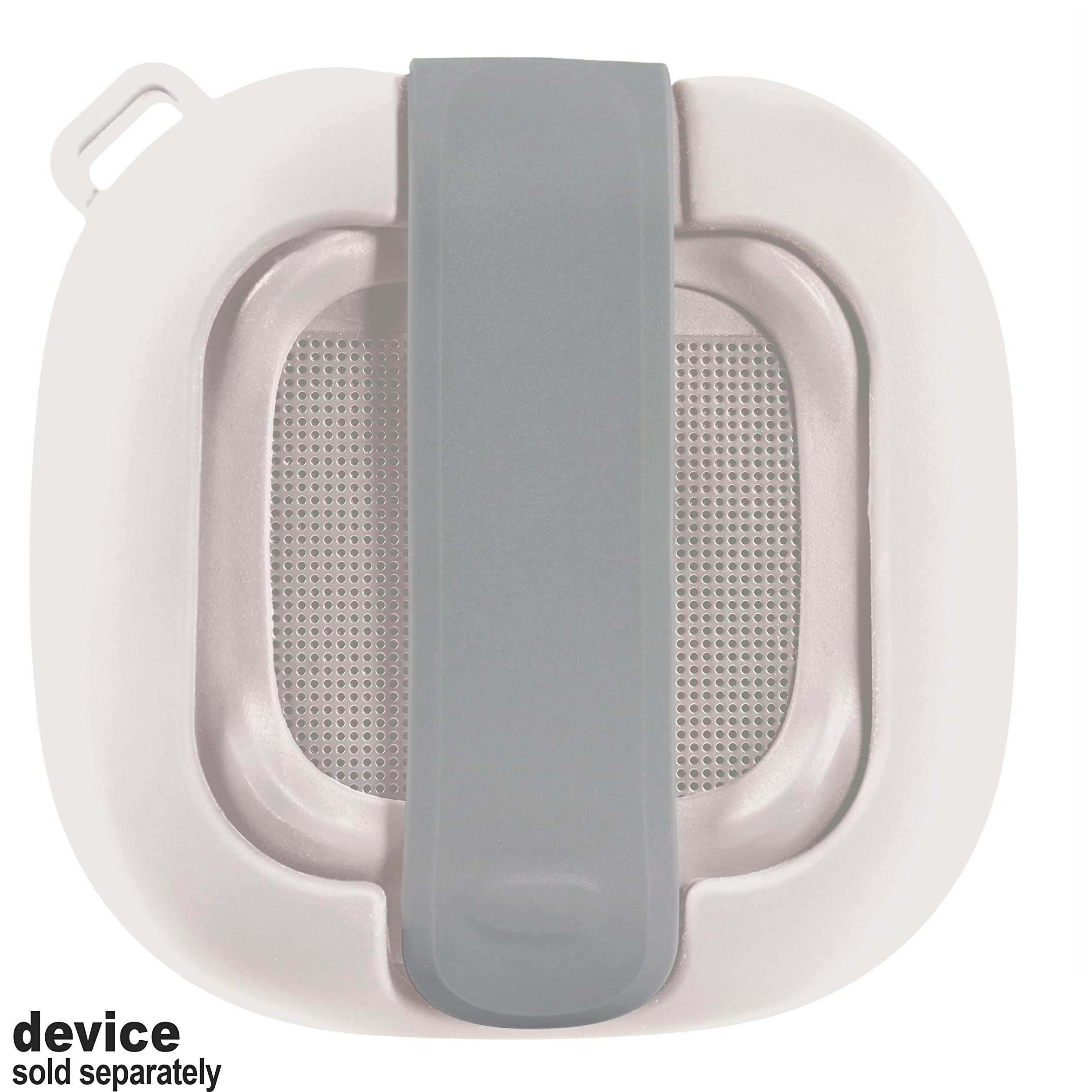 Feature Protective Case For Bose Soundlink Micro Bluetooth Speaker By Wgear  Featured Design With Mesh Pocket For Cable And Other Accessories  Elastic Strap To Secure Device (White Smoke)