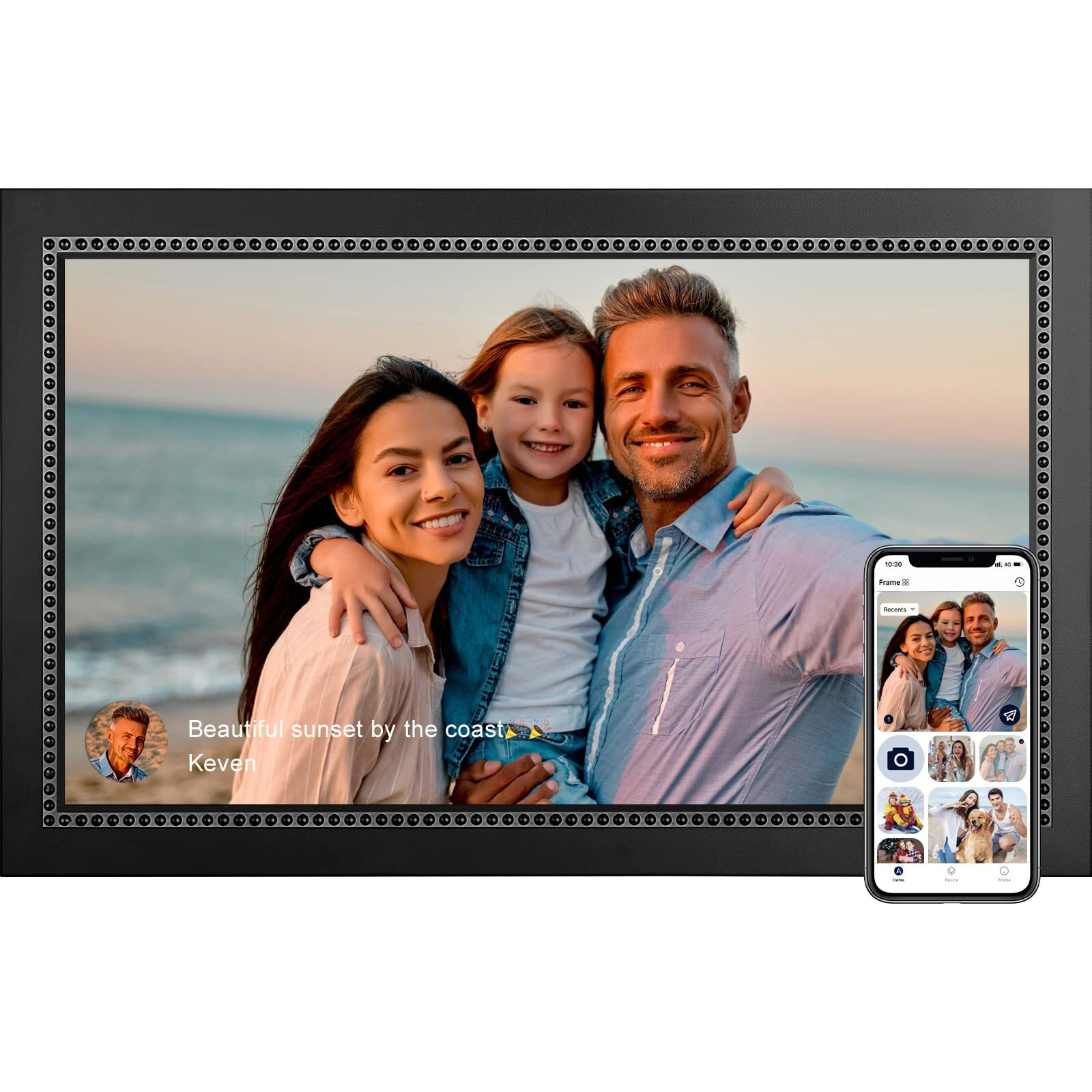 Digital Picture Frame 15.6 Inch Large Digital Photo Frame With 1920 * 1080 Ips Full Hd Touchscreen  Humblestead 64Gb Wifi Smart Frame Share Photos And Videos Via Aimor App  Wall Mountable