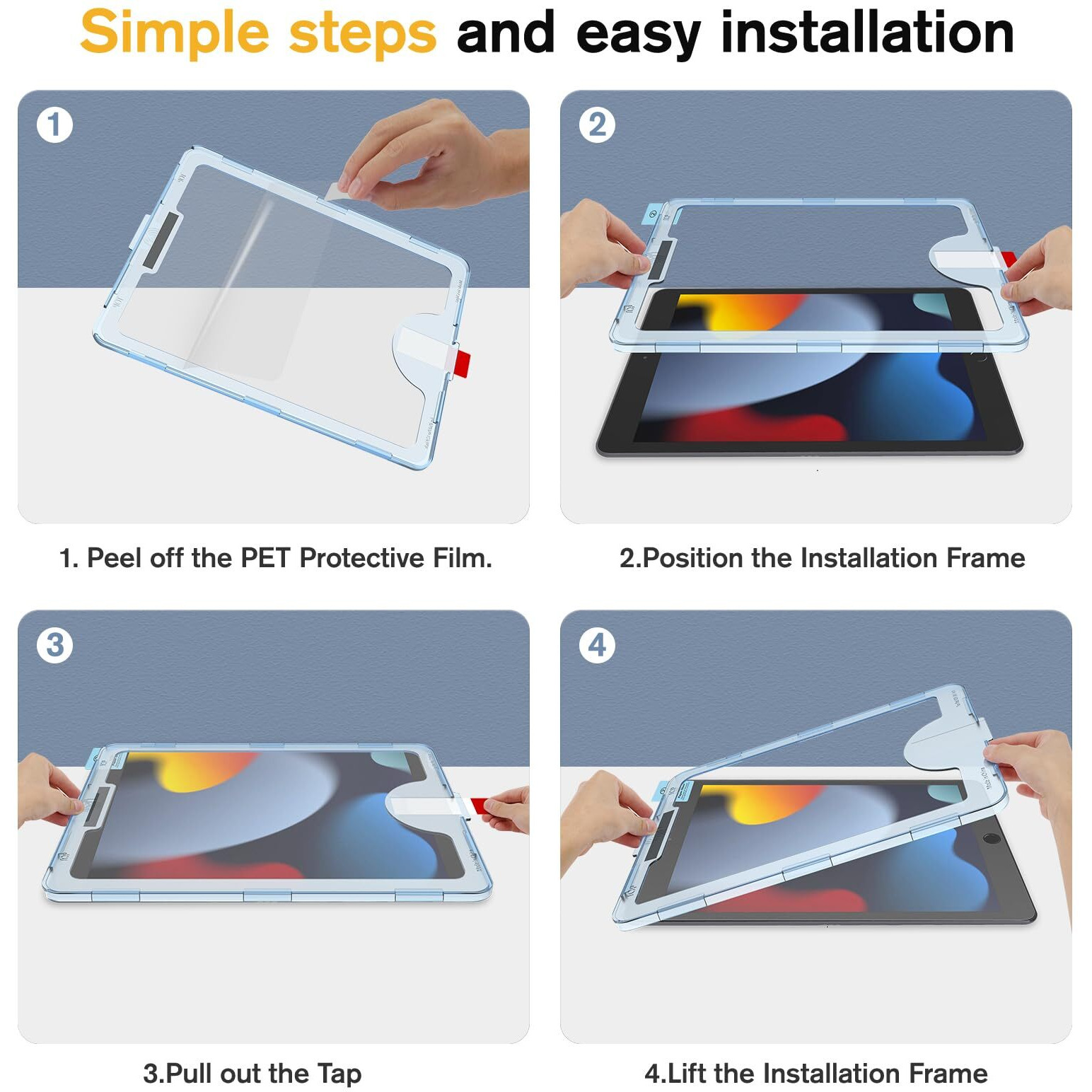 Hocents. Paperfeel Glass Screen Protector Compatible With Ipad 9Th/8Th/7Th Generation 10.2 Inch [Auto-Alignment Tool] [Ez Kit] [Tempered Glass]