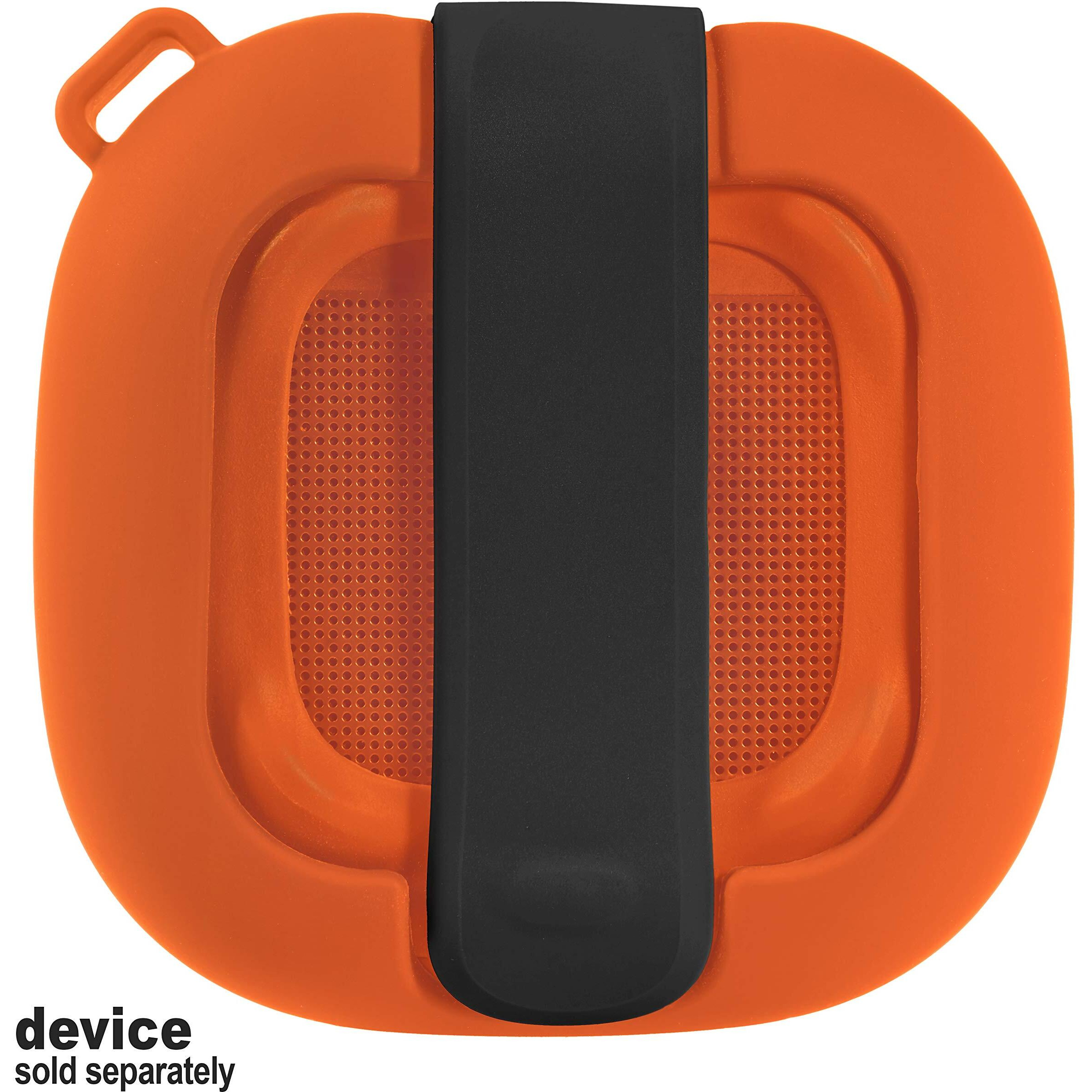 Getgear Silicone Cover Sleeve For Bose Soundlink Micro Portable Outdoor Speaker  Customized Design Skin Giving All 6 Directions Protection  Best Matching In Shape And Color(Orange)