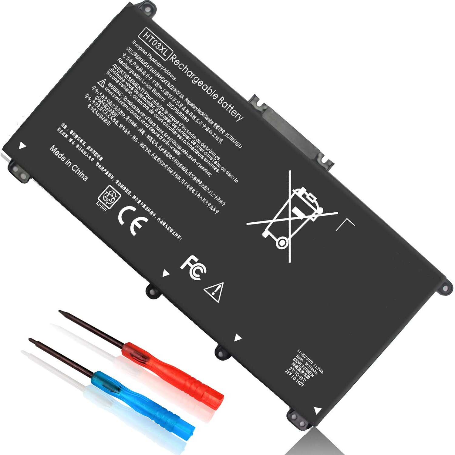 Ht03Xl L11119-855 Battery For Hp Pavilion 15-Cs 15-Da 15-Db 15-Dw 17-By 17-Ca 14-Ce 14-Cf 14-Df 15-Cs0073Cl 15-Cs0053Cl 15-Da0014Dx 15-Da0Xxx L11421-2C2 L11421-422 Ht03041Xl Hstnn-Ub7J Hstnn-Db8R