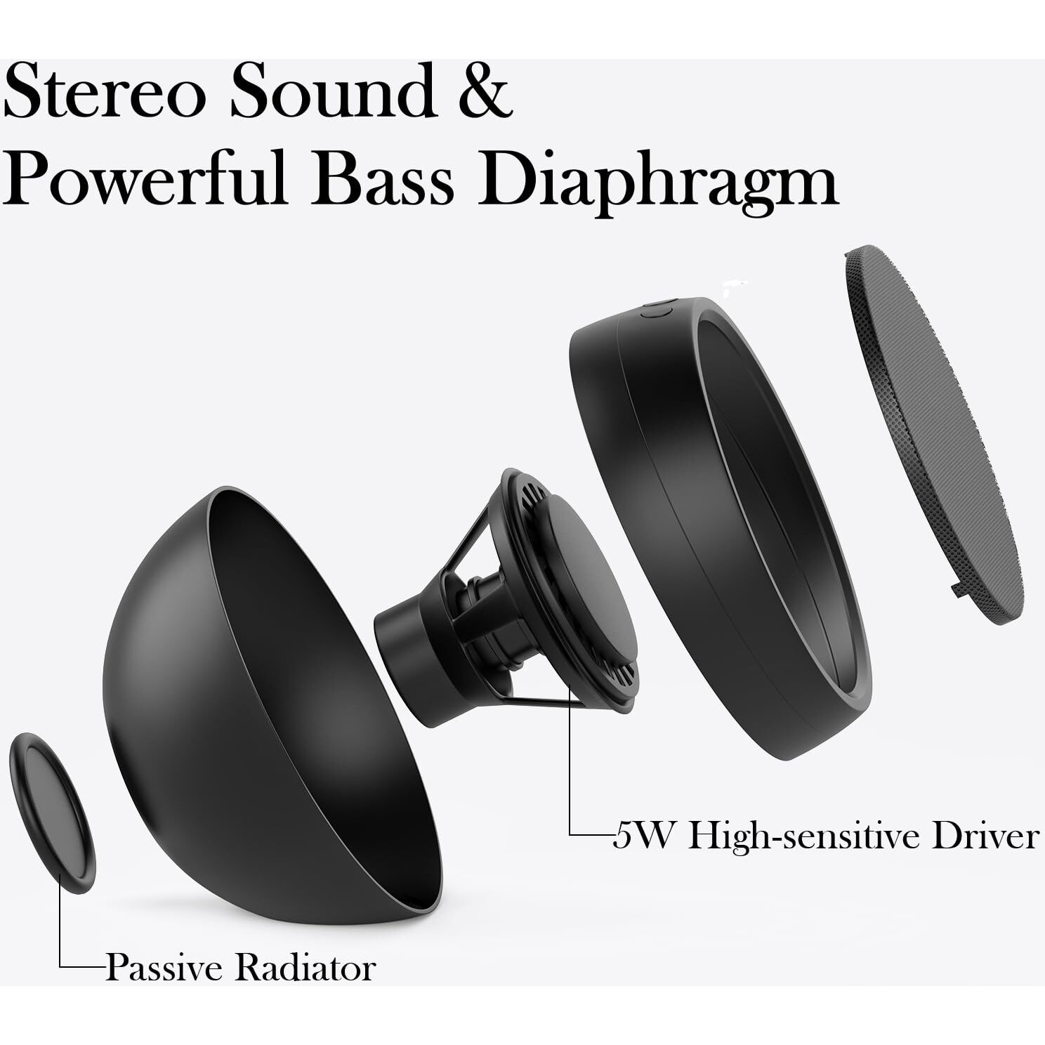 Abrru Usb Computer Speaker For Laptop  Pc  External Speakers For Desktop Computer  Crystal Clear Sound  Rich Bass  Loud Volume  Direct Control  Plug-N-Play (Black)