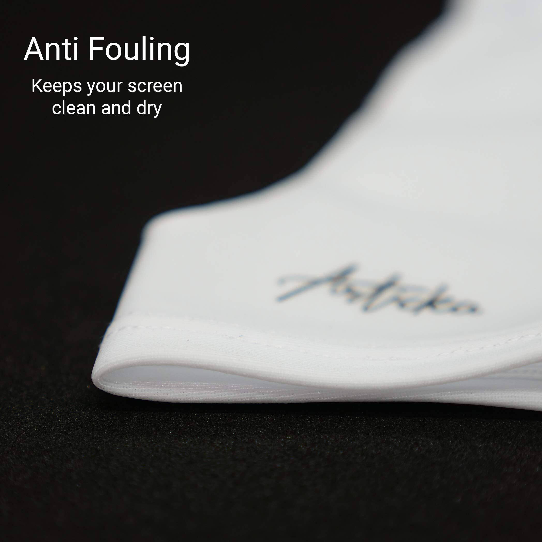 Articka Drawing Glove For Digital Drawing Tablet  Ipad (Smudge Guard  Two-Finger  Reduces Friction  Elastic Lycra  Good For Right And Left Hand)(Large  White)