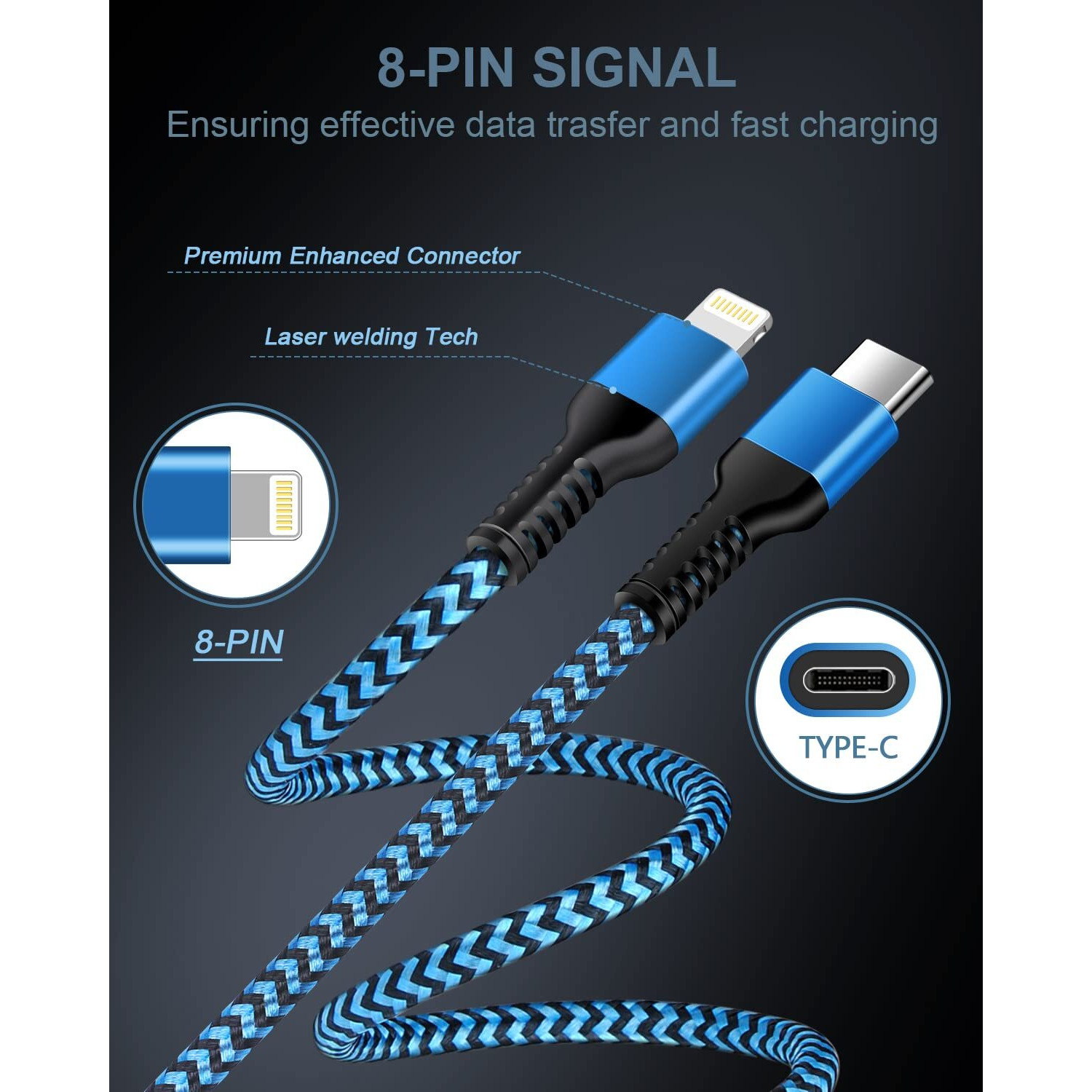 Usb C To Lightning Cable 3Ft  Apple Certified Powerline C-Type Charger Cord Fast Charging Original Lighting Wire For Iphone 14 13 13 Pro 12 Pro Max 12 11 X Xs Xr 8 Plus  Airpods  Power Delivery Speedy