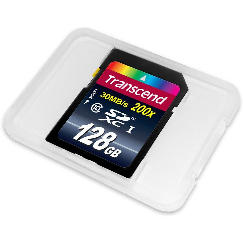 Transcend 128Gb Sdxc Class 10 Flash Memory Card Up To 30Mb/S (Ts128Gsdxc10E)