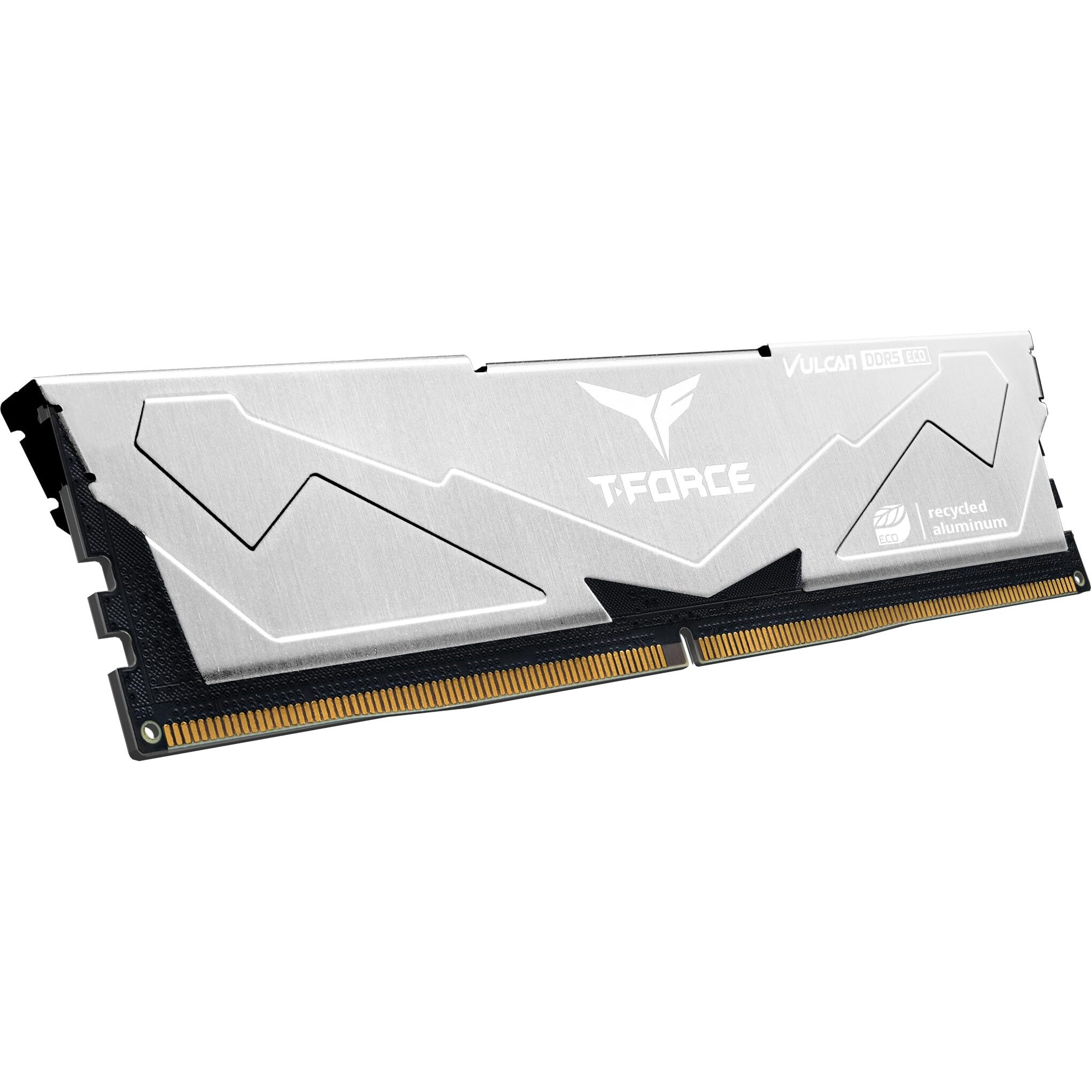 Teamgroup T-Force Vulcan Eco Ddr5 32Gb (2X16Gb) 6000Mhz (Pc5-48000) Cl30 Desktop Memory Module Ram For 600 700 Series Chipset Xmp 3.0 Silver Flesd532G6000Hc30Dc01