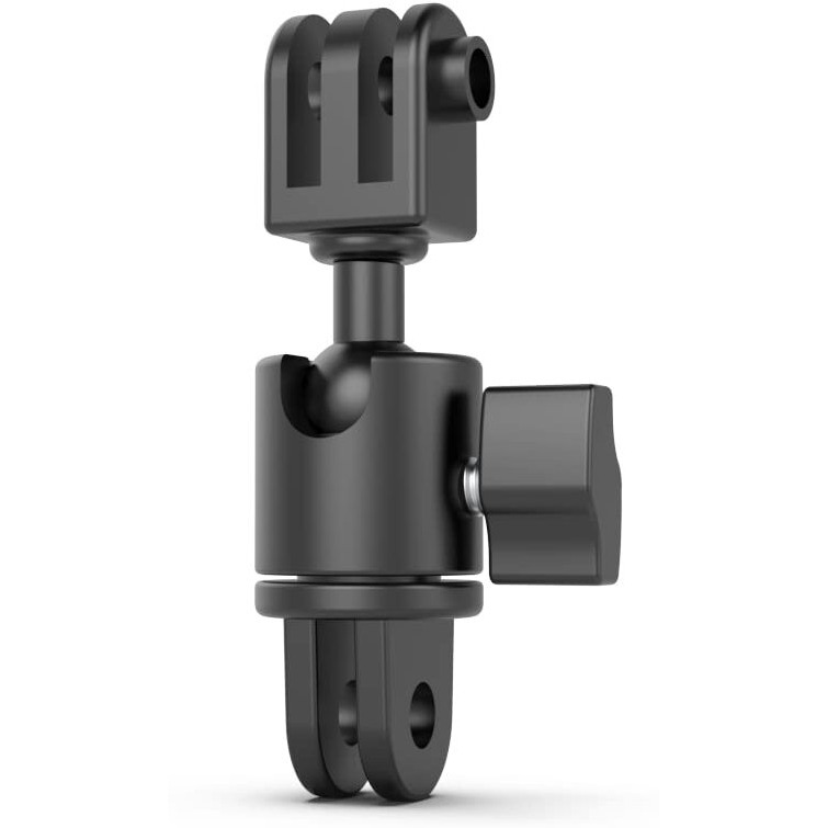 Aluminum 360 Degree Rotation Camera Mount  Metal Bracket Adapter Compatible With Gopro Hero 12/11/10/9/8/7/(2018) Black  Dji Action 4  Sony And Other Action Cameras (Adjustable Adapter Mount)