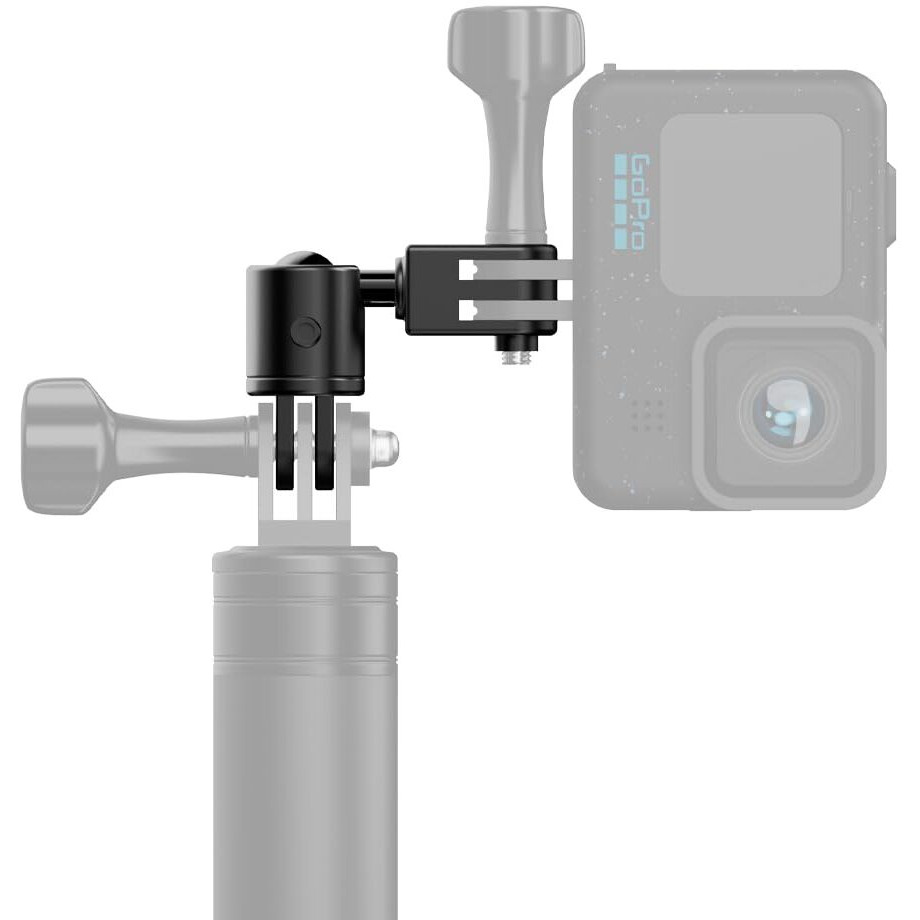 Aluminum 360 Degree Rotation Camera Mount  Metal Bracket Adapter Compatible With Gopro Hero 12/11/10/9/8/7/(2018) Black  Dji Action 4  Sony And Other Action Cameras (Adjustable Adapter Mount)