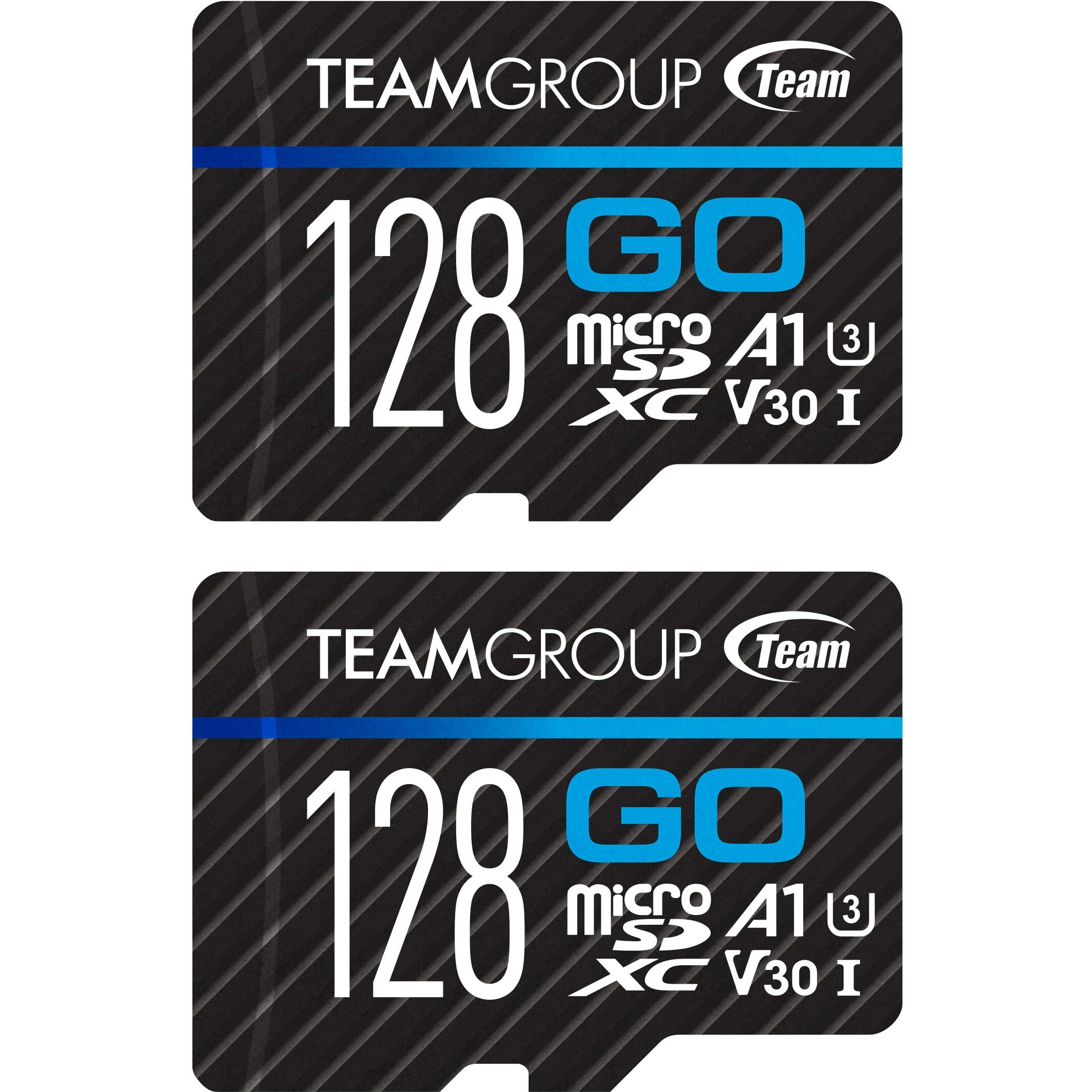 Teamgroup Go Card 128Gb X 2 Pack Micro Sdxc Uhs-I U3 V30 4K For Gopro & Action Cameras High Speed Flash Memory Card With Adapter For Outdoor  Sports  4K Shooting Tgusdx128Gu364