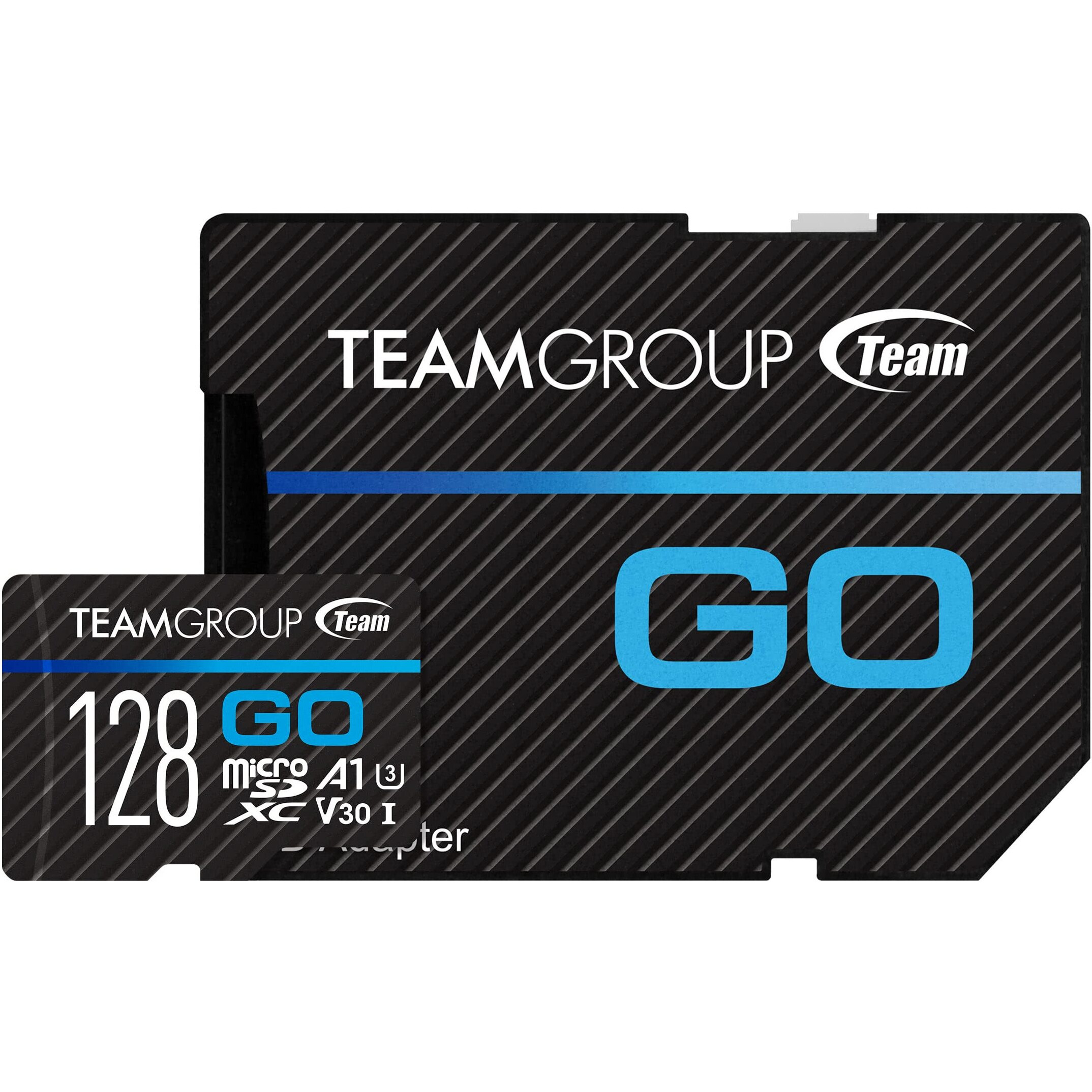 Teamgroup Go Card 128Gb X 2 Pack Micro Sdxc Uhs-I U3 V30 4K For Gopro & Action Cameras High Speed Flash Memory Card With Adapter For Outdoor  Sports  4K Shooting Tgusdx128Gu364