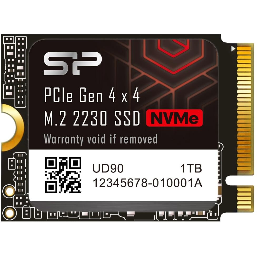 Silicon Power Su01Kgbp44Ud9007Mm Ssd Ud90 2230 Nvme 4.0 Gen4 Pcie M.2 R/W Up To 5000/3200Mb/S Compatible With Steam Deck