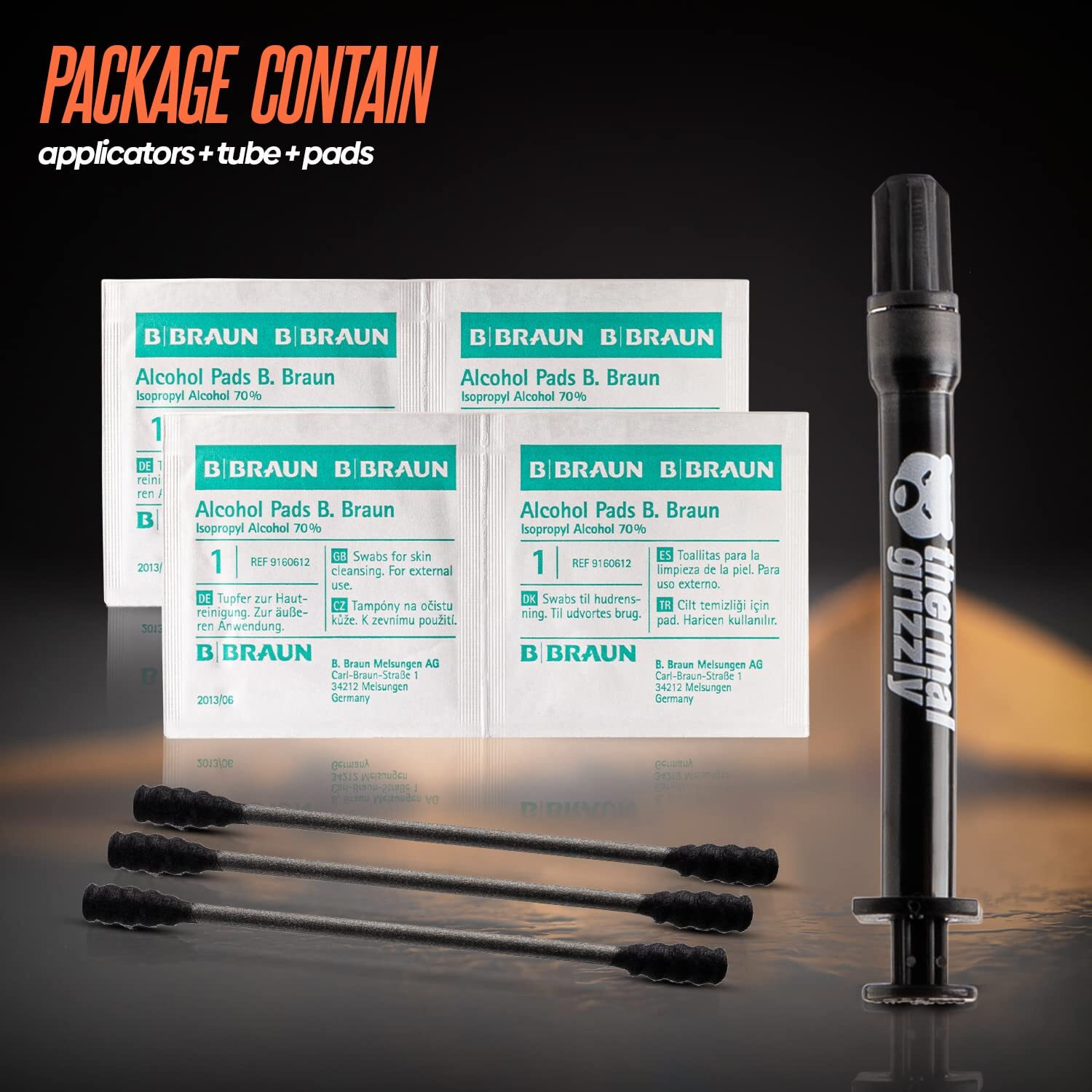 Thermal Grizzly Conductonaut Thermal Grease - 1Gram Set + Extra Applicators - Liquid Metal Thermal Paste For Cooling The Cpu  Gpu (Conductonaut) (1G Combo)