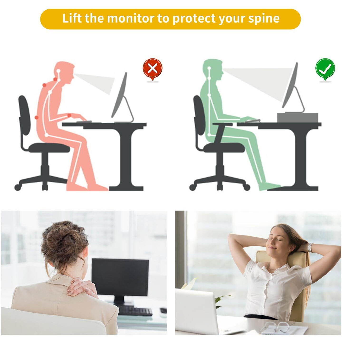 Gianotter Monitor Stand With Drawer And Pen Holder  Blue Desk Accessories  2-Tier Monitor Riser  Ideal For Office Supplies Desk Accessories(Blue)