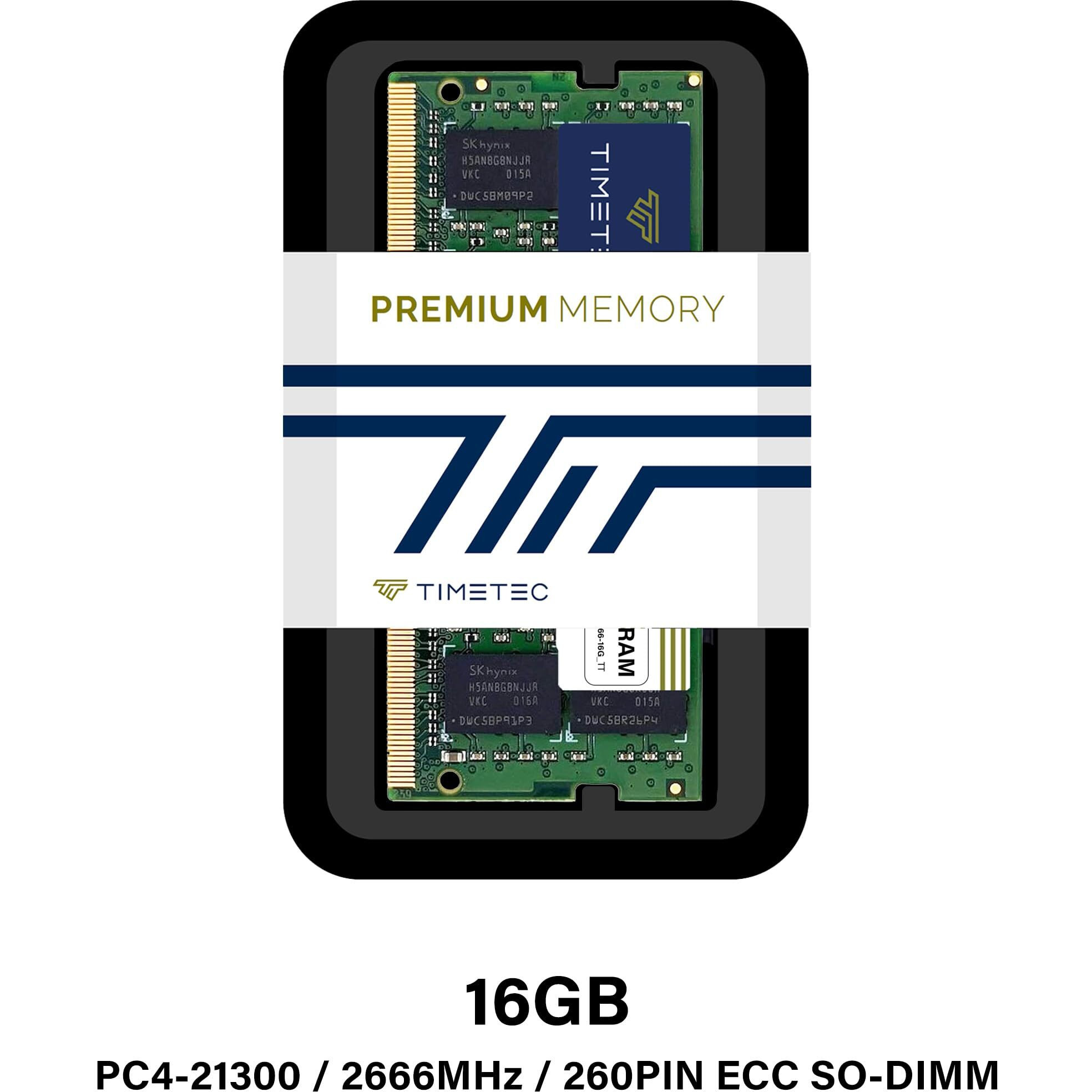 Timetec Ddr4-2666 16Gb Replacement For Synology D4Ecso-2666-16G Ddr4 Ecc Unbuffered Sodimm 2666Mhz Pc4-21300 260 Pin 1.2V Cl19 Dual Rank 2Rx8 Memory Ram Upgrade (D4Ecso-2666-16G_Tt)