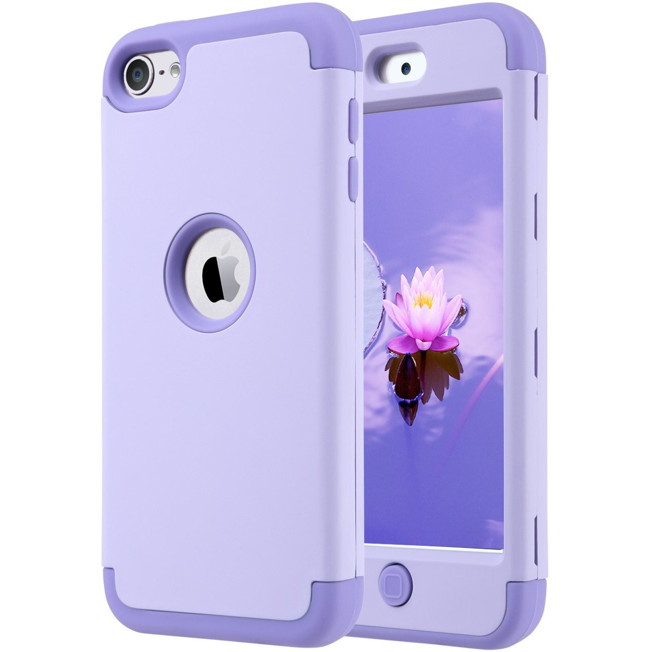 Ulak Compatible With Ipod Touch 7 Case  Ipod Touch 6 Case  Ipod Touch 5 Case  Heavy Duty High Impact Knox Armor Case Cover For Ipod Touch 5Th/6Th/7Th Generation  Purple