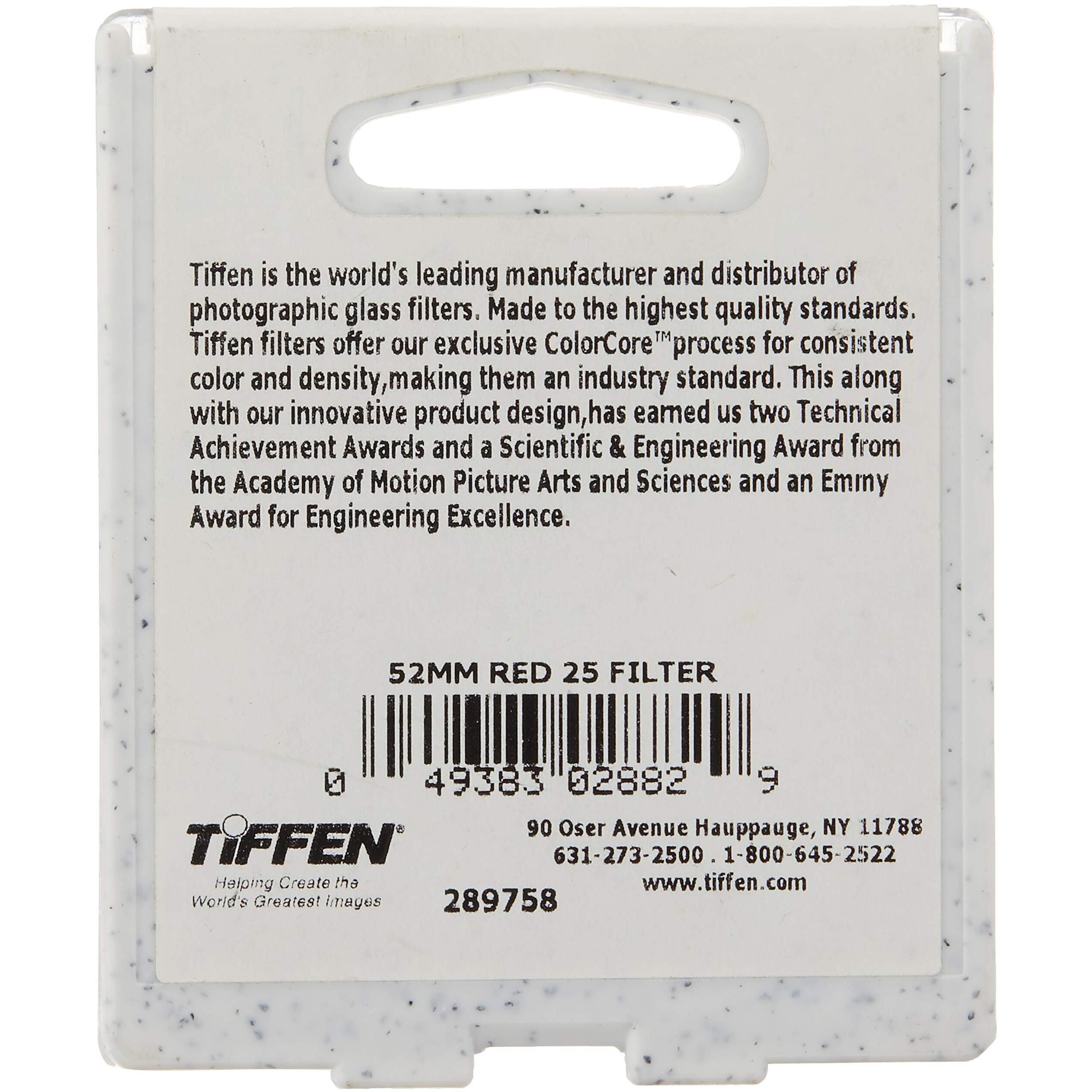 Tiffen 52Mm 25 Filter (Red)