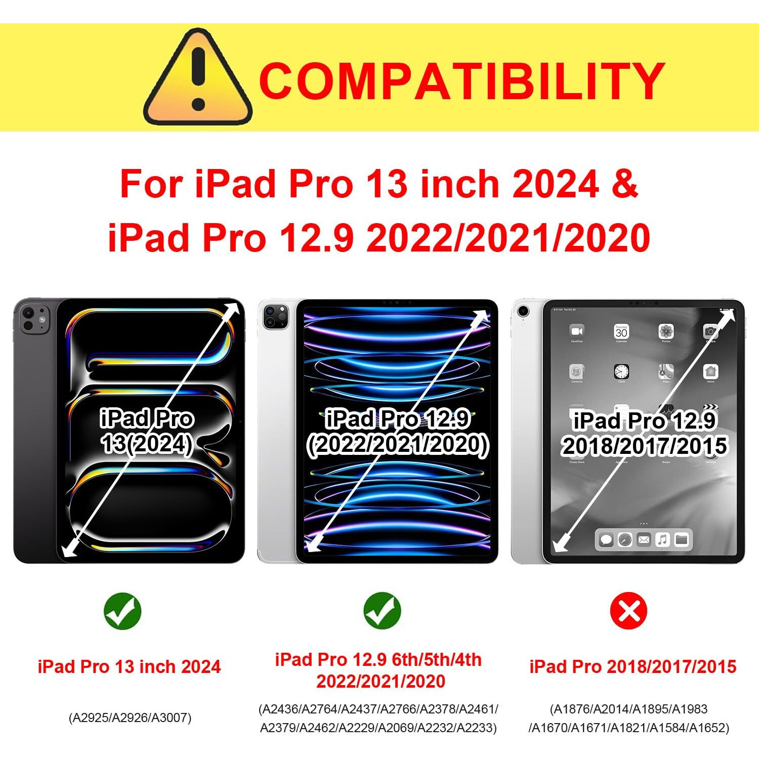 Ztotopcases For New Ipad Pro 12.9 Inch Case 2022/2021/2020 6Th/5Th/4Th Generation  [6 Magnetic Stand] Full Protective Cover For Ipad Pro 12.9""  Orange