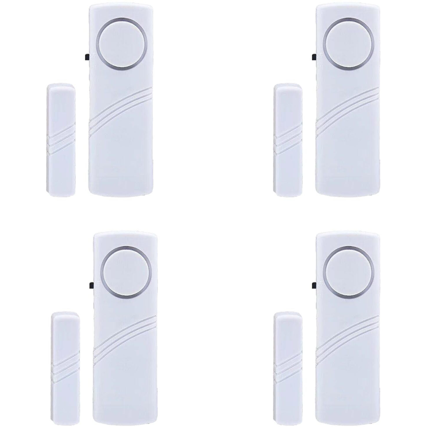 4 Pack Window Door Alarm  Door Sensor Alarm For Kids Safety  Alarm System For Home Security For Pool  Garage  Apartment  Dorm  Rv And Office