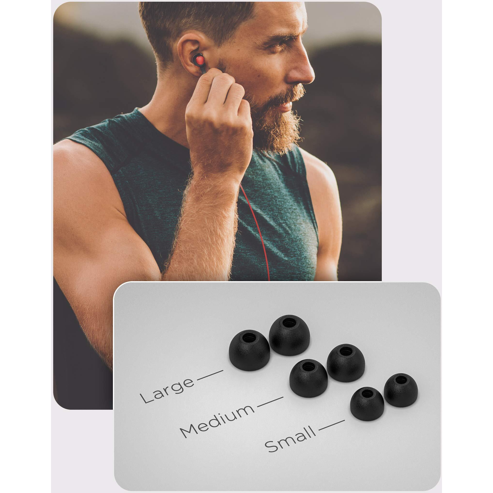 Thore Iphone Earphones (Apple Mfi Certified) V120 In Ear Wired Lightning Earbuds (Sweat/Water Resistant) Headphones With Mic/Volume Remote For Iphone 12/13/14 Pro Max - Red
