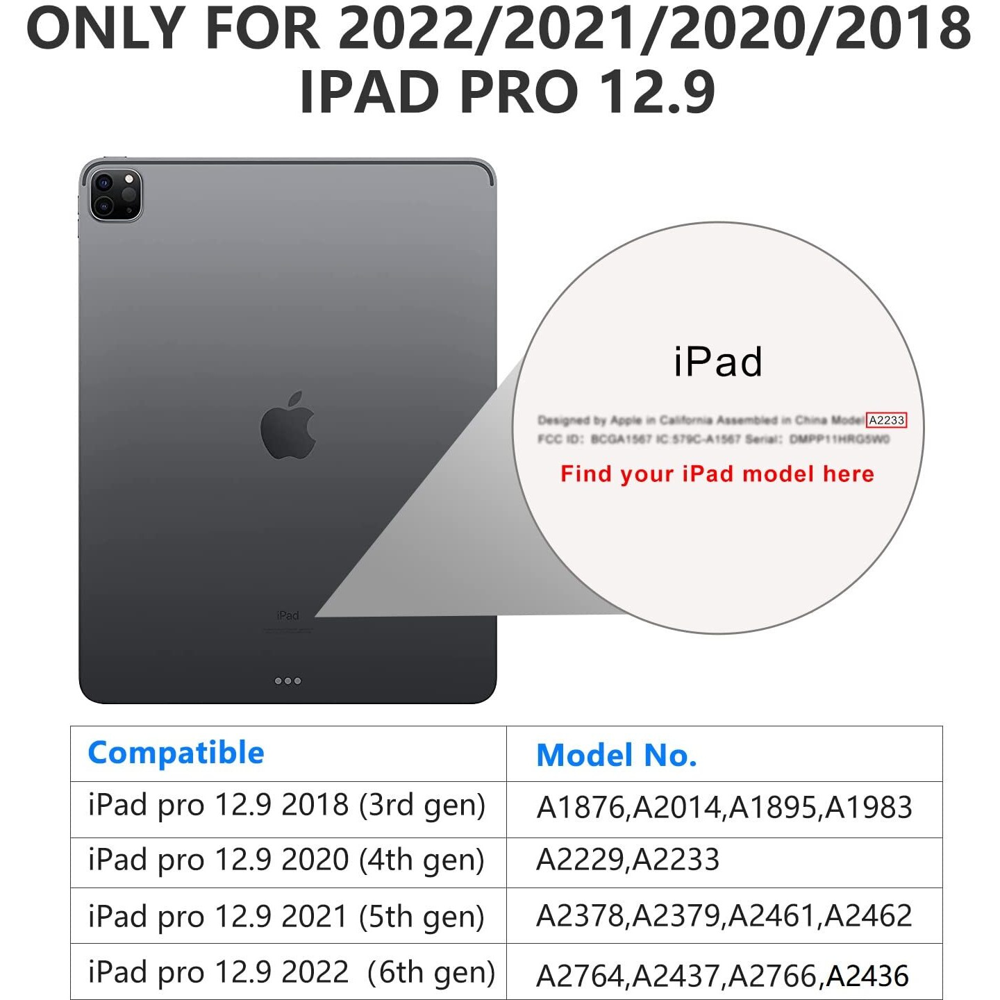 Sparin 2 Pack Screen Protector Compatible With Ipad Pro 12.9 Inch 2022/2021/2020/2018 Released (6Th/5Th/4Th/3Rd) Without Home Button  Tempered Glass Screen Protector Work With Face Id