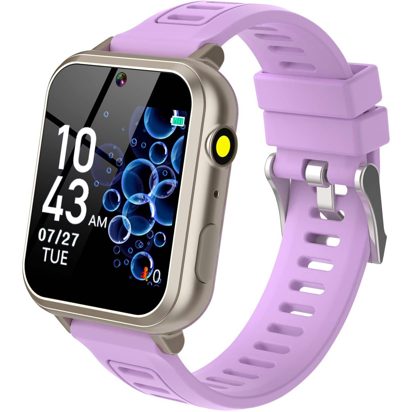 Kids Smart Watch Girls Ages 4-12  Smart Watch For Kids With Hd Touch Screen 24 Games Camera Video Alarm Music Pedometer Flashlight 12/24 Hr Educational Toys Birthday Gifts For Girls Age 6 7 8 9 10