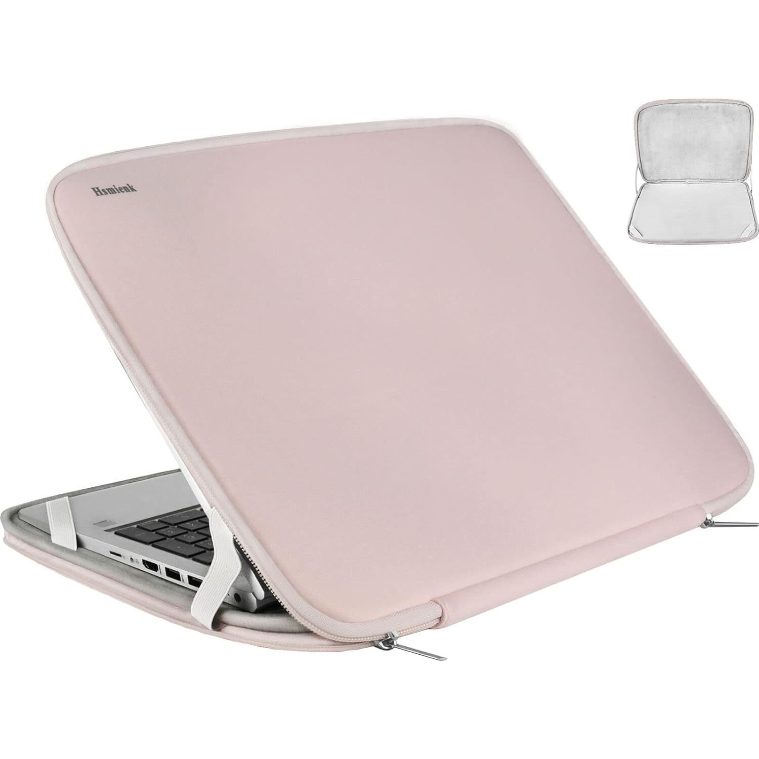 Laptop Sleeve Case 14 Inch  Durable Shockproof Protective Computer Cover Flip Case Briefcase Carrying Bag Compatible With 14&quot&quot-15&quot&quot Hp  Lenovo  Asus  Acer  Notebook  Chromebook Computer  Pink