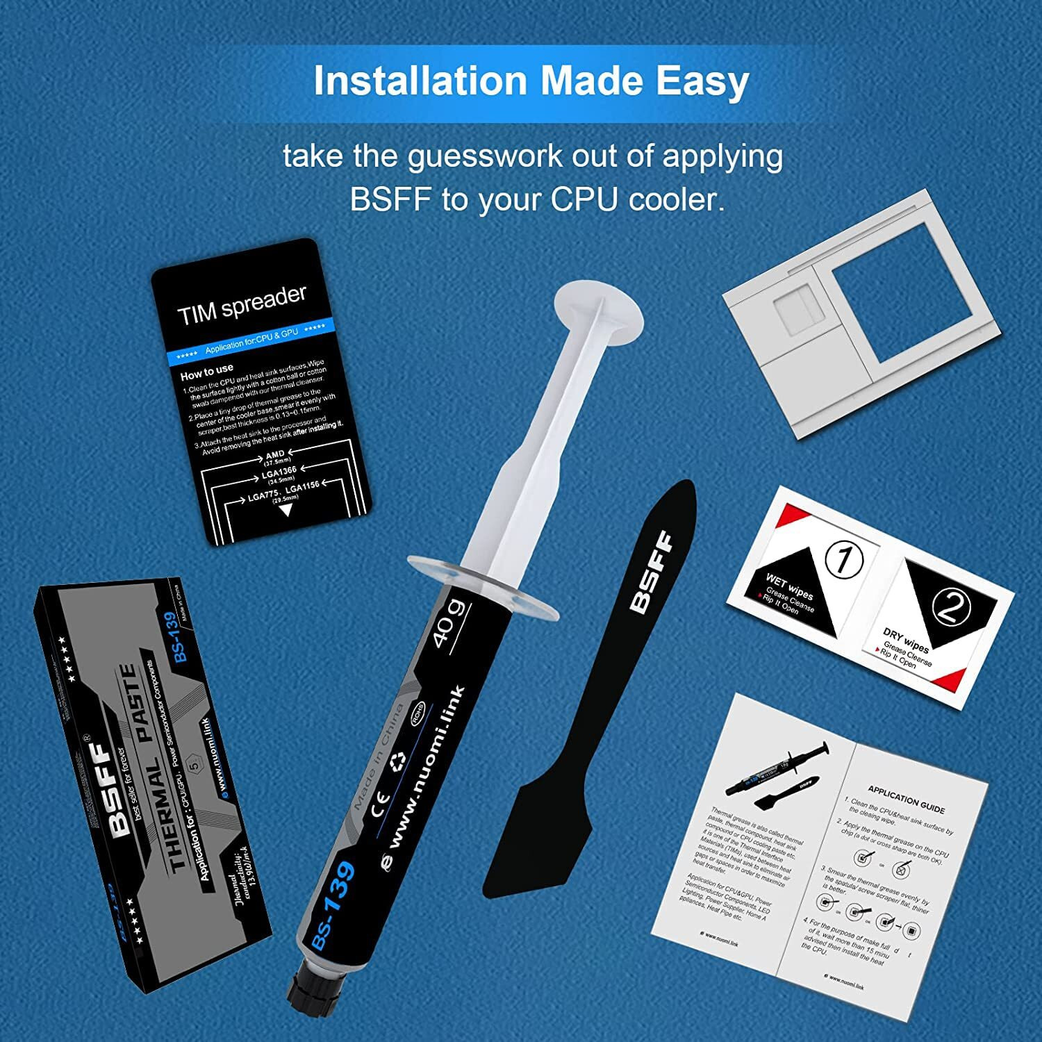 Bsff Thermal Paste  80G With 6 Toolkit