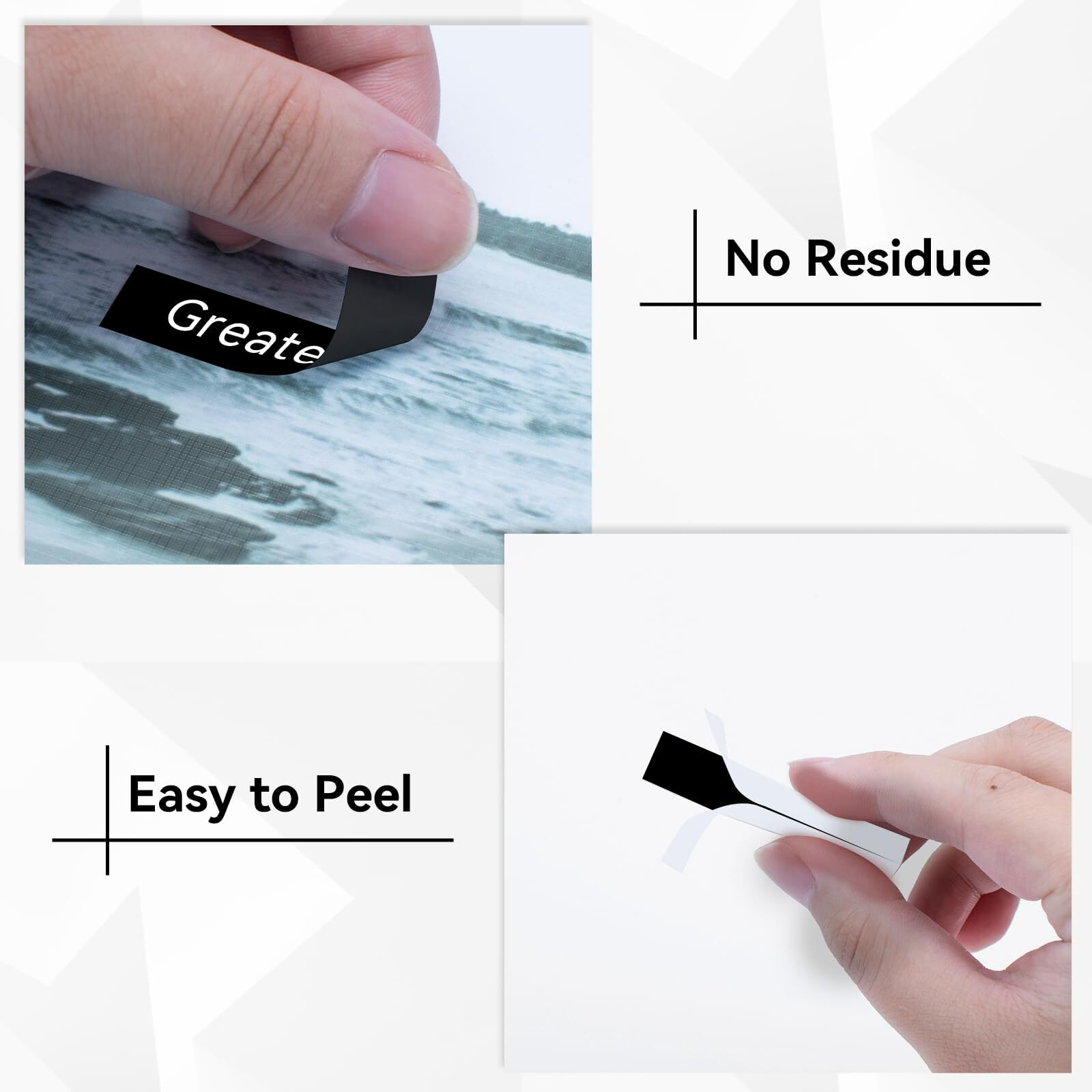 Greateam Black Label Tape Replacement For Brother P-Touch Black Label Tape Tze-335 12Mm 0.47'' Tz Tape White On Black Compatible With Ptd210 Pth110 Ptd220 Ptd400 Ptd410 Ptd600 Label Maker