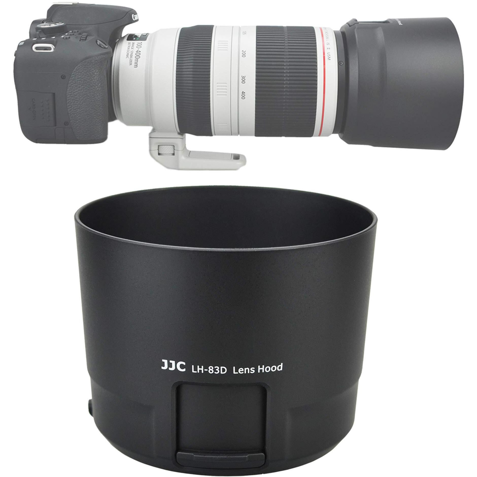 Jjc Lh-83D Dedicated Bayonet Lens Hood  Compatible With Canon Ef 100-400Mm F/4.5-5.6L Is Ii Usm Lens  100 400Mm Is Ii Usm Lens Hood  Filter Access Window For Cpl Nd Adjust  Et83D  Replace Et-83D Hood