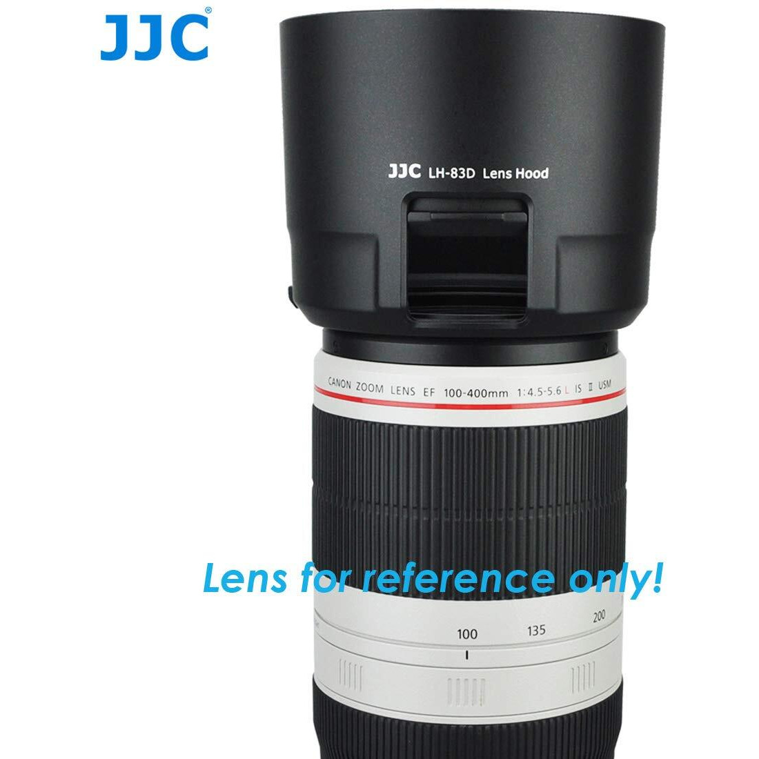 Jjc Lh-83D Dedicated Bayonet Lens Hood  Compatible With Canon Ef 100-400Mm F/4.5-5.6L Is Ii Usm Lens  100 400Mm Is Ii Usm Lens Hood  Filter Access Window For Cpl Nd Adjust  Et83D  Replace Et-83D Hood
