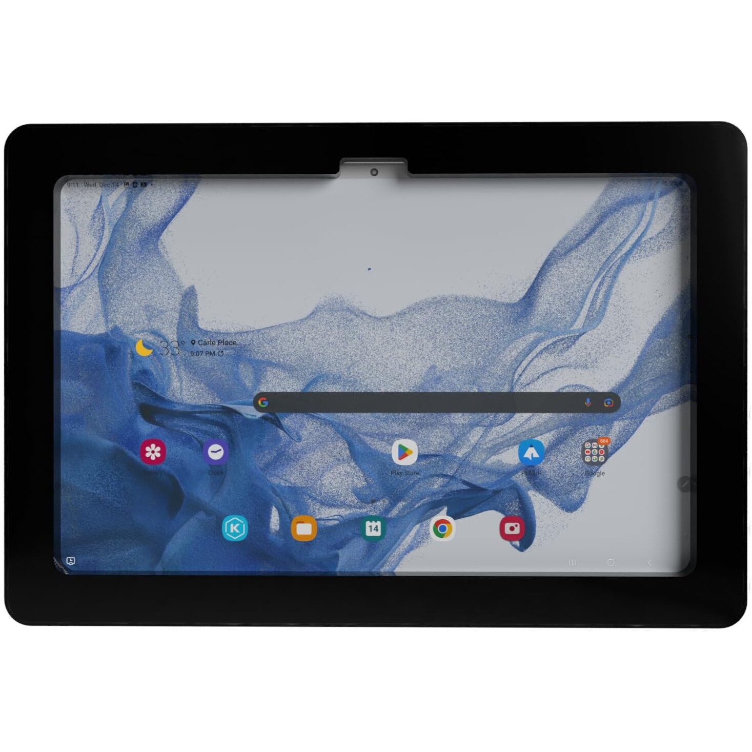 Tabcare Security Anti-Theft Acrylic Vesa Enclosure For Samsung Galaxy Tab A9+ 11 With Wall Mount Kit (Black  Tab A9+ 11)